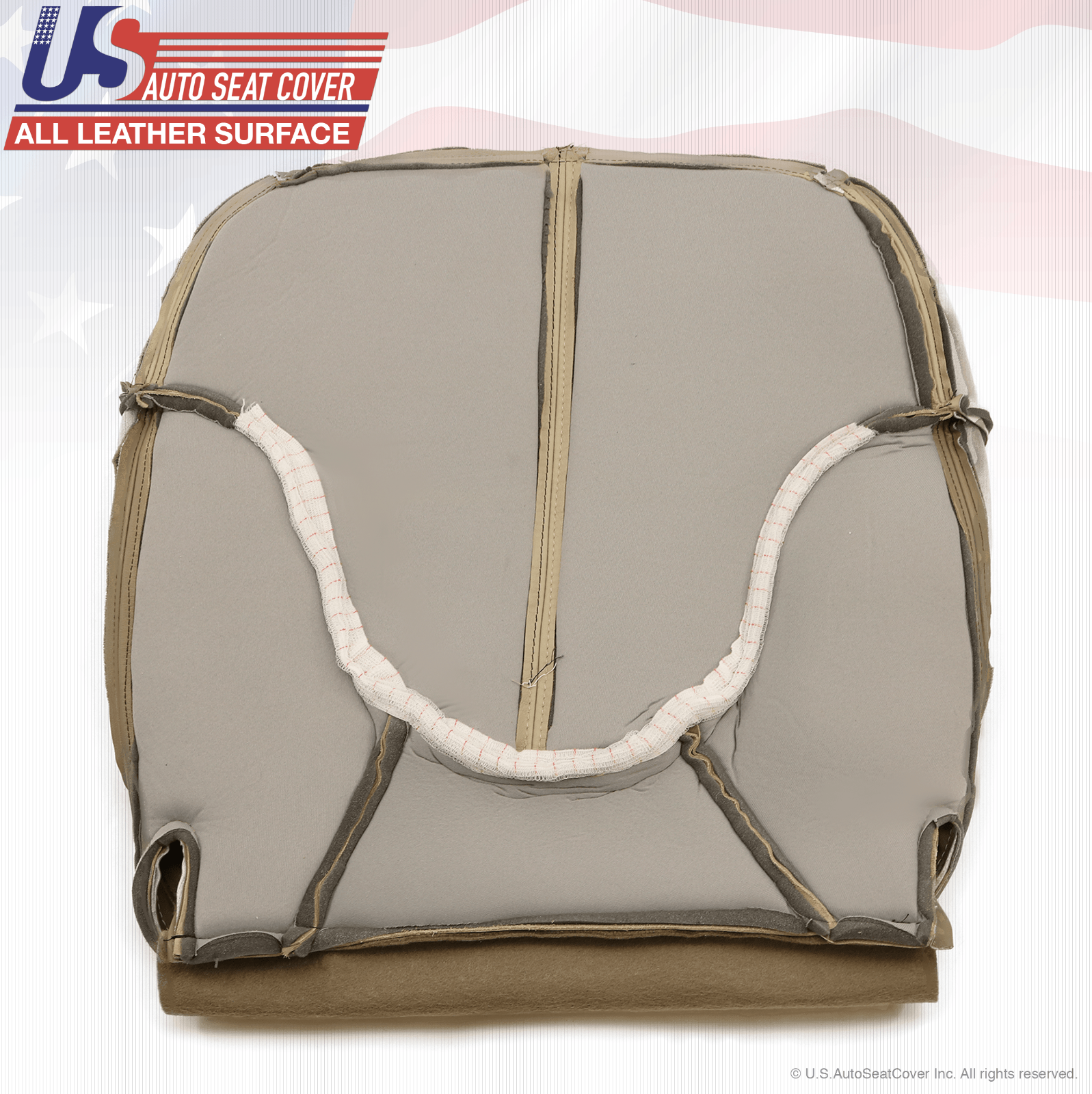 1999 GMC Yukon Denali Driver & Passenger Bottom Seat Cover Leather 2-Tone Tan