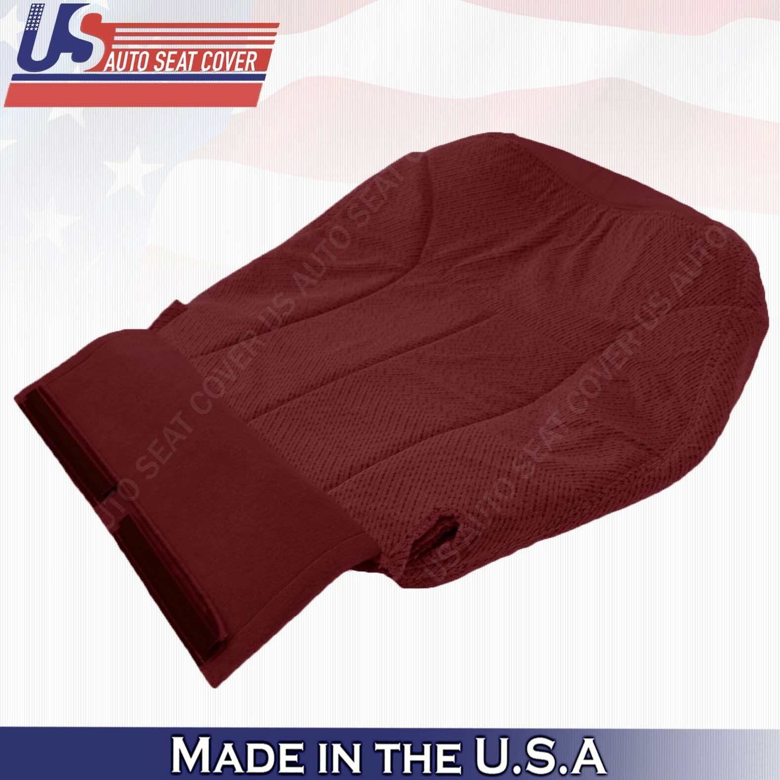 1995 1996 1997 1998 1999 GMC Yukon Front Driver Bottom Cloth Seat Cover Ruby Red