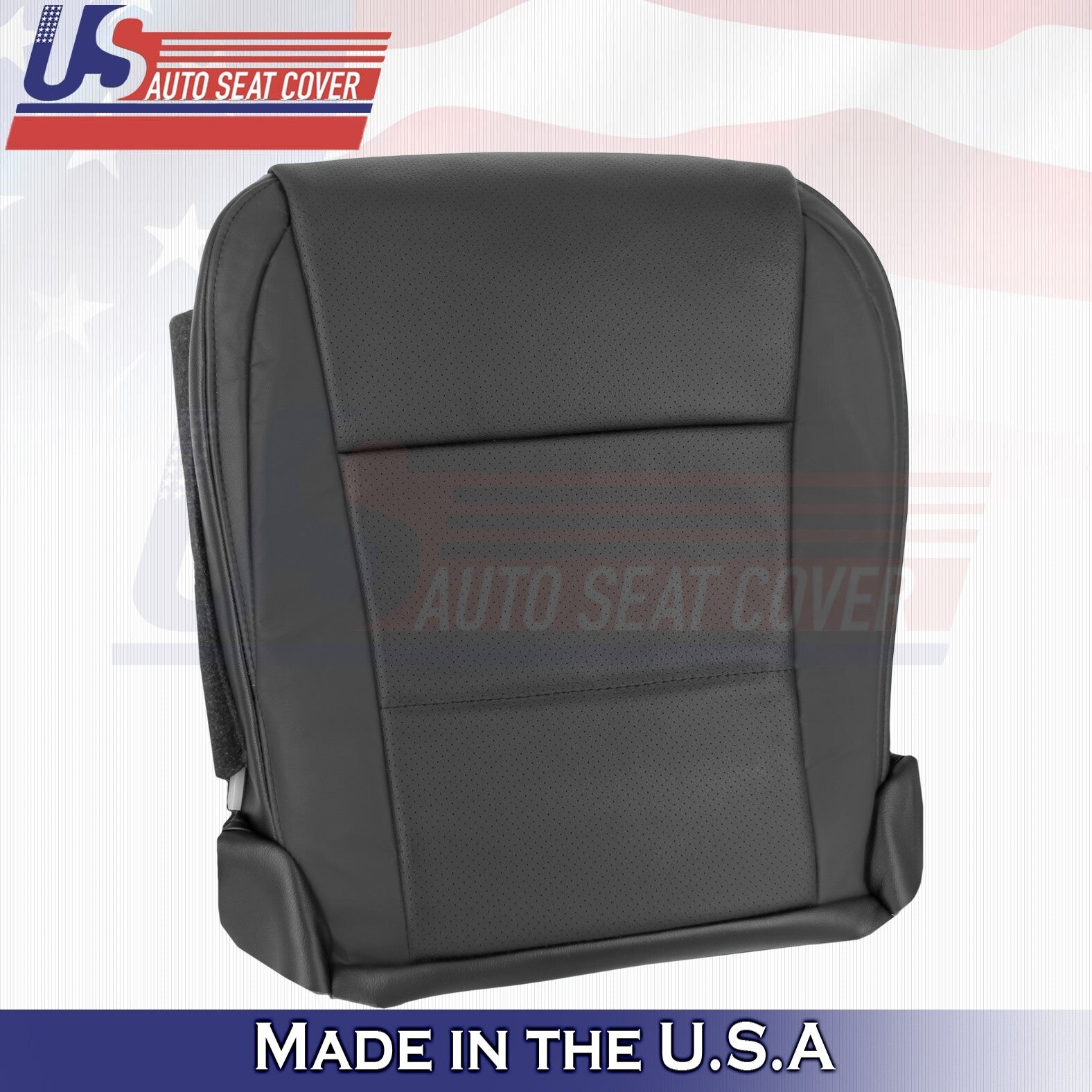 2013 to 2018 For Lexus ES350 Driver & Passenger Bottoms Leather Cover Black