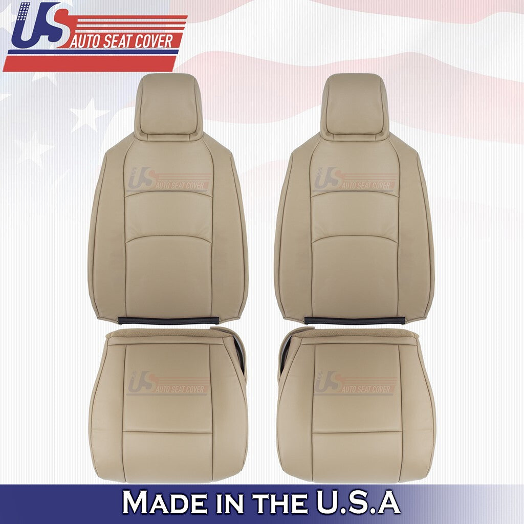 2009 to 2014 Fits Ford E150 E250 E350 Left Right Bottoms-Tops Vinyl Cover Tan
