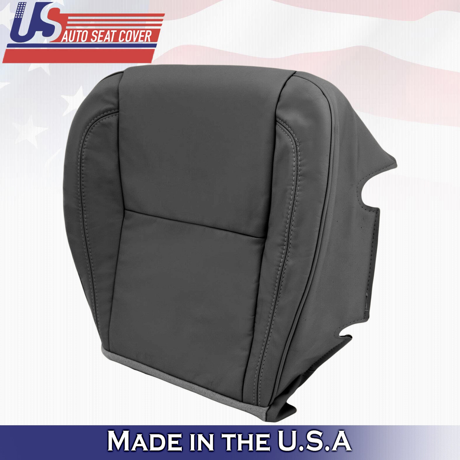 1998 1999 2000 For Lexus GS400 Passenger Bottom Solid Leather Seat Cover Black