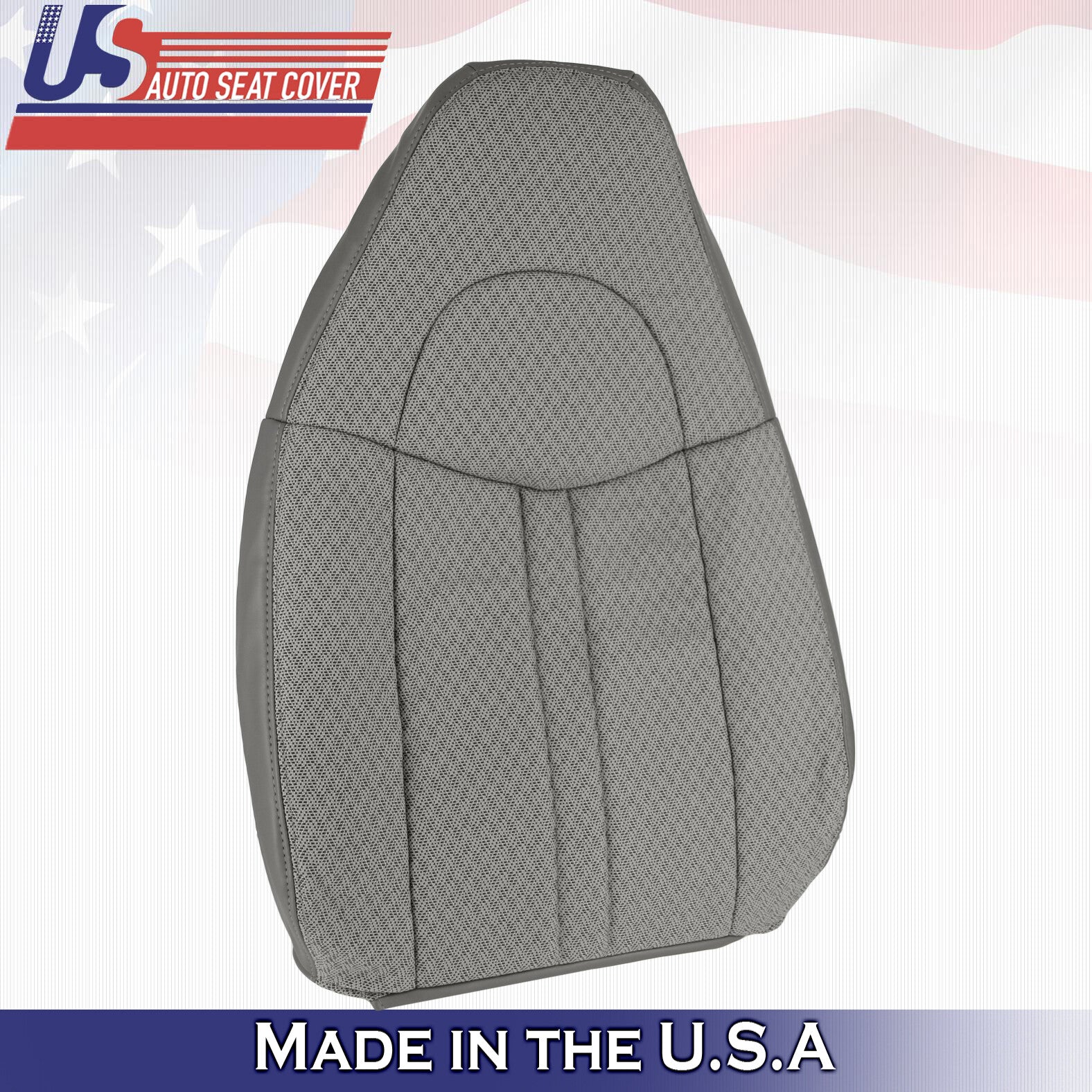 2003 2004 For Chevy Express 1500 2500 3500 2x Top & 2x Bottom Cloth Covers Gray