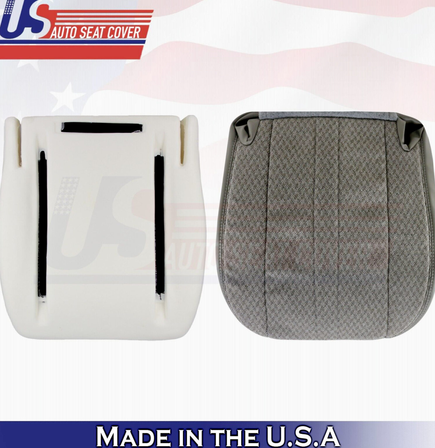 2013 2014 For Chevy Express 1500 2500 Van Driver Bottom Cloth Cover & Foam Gray