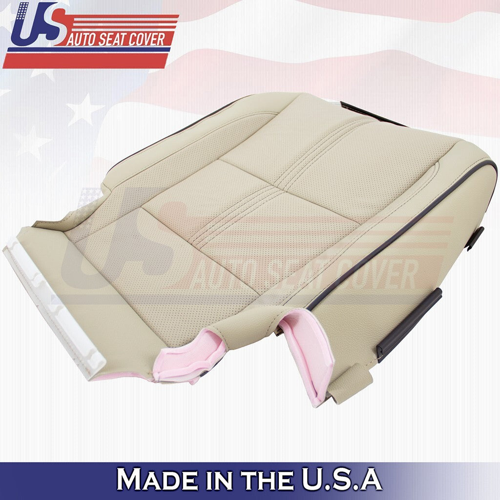 2017 to 2020 For Acura MDX Driver Bottom w/ Perforated Leather Seat Cover Tan