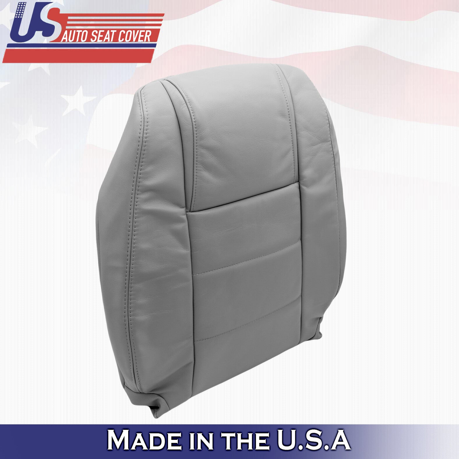 2005 to 2009 For Ford Mustang V6 Driver Side Top Leather Seat Cover in Gray