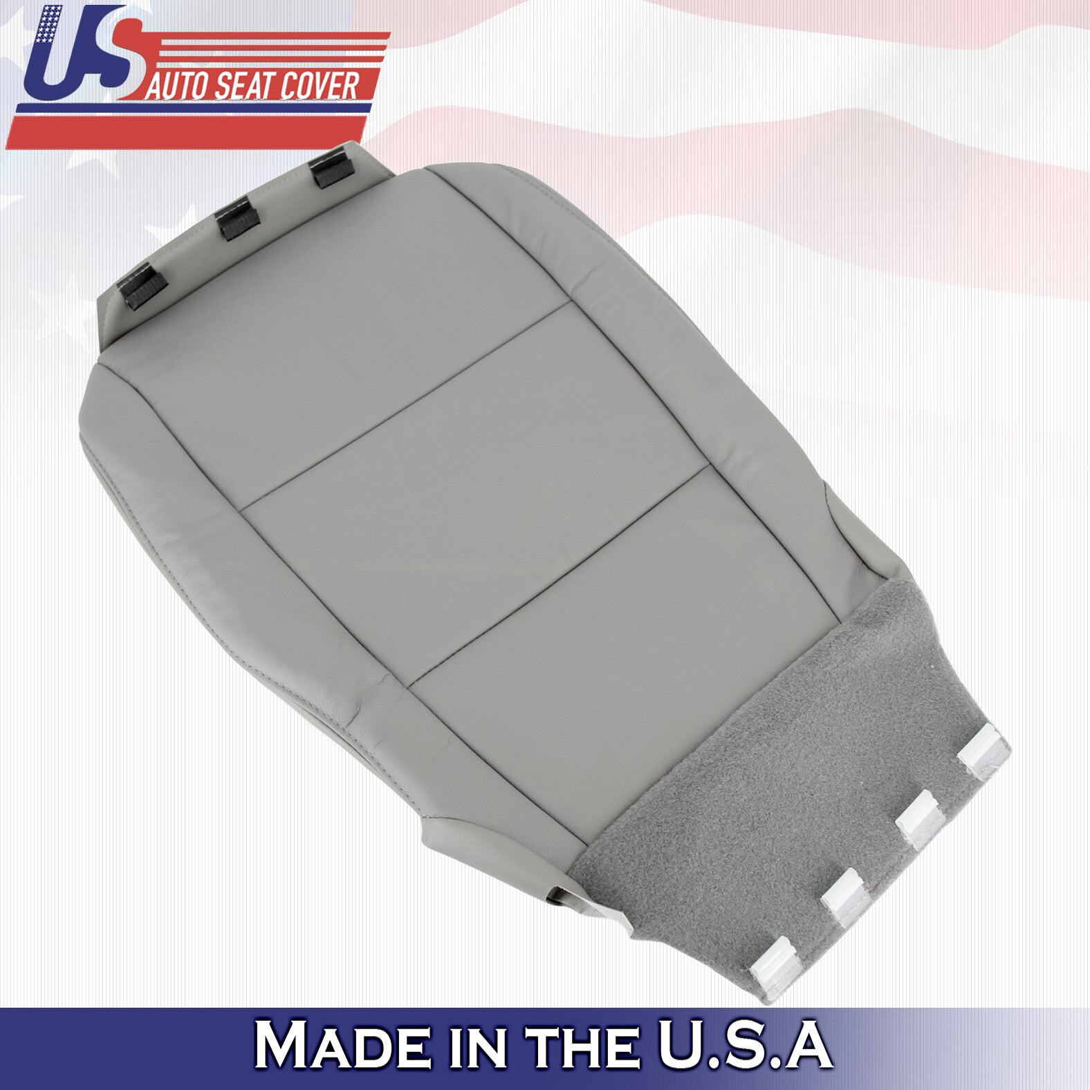 2014 2015 For Honda Pilot Passenger Bottom Synthetic Leather Seat Cover Gray