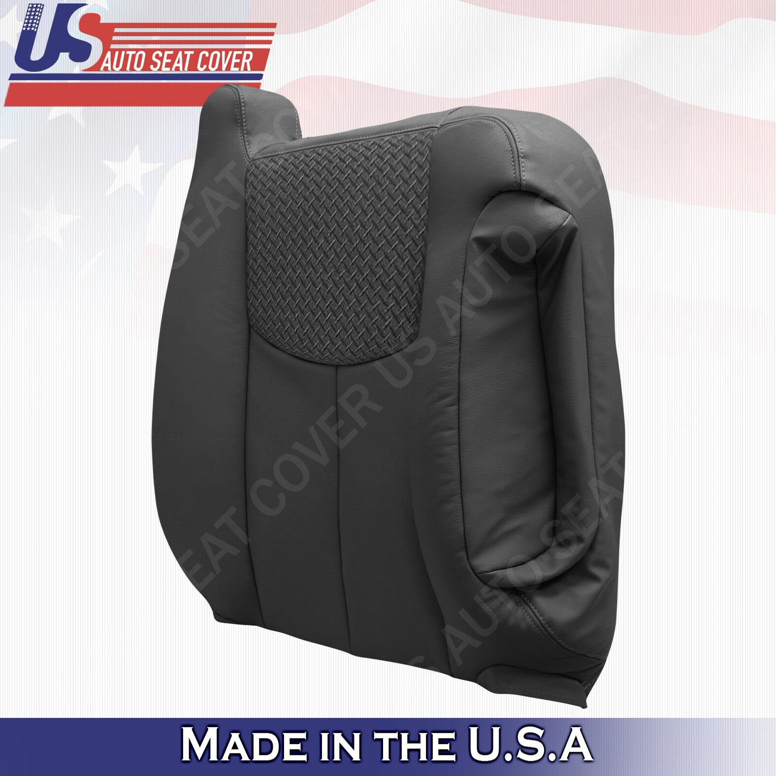 2003 2004 2005 2006 Chevy Avalanche Driver Passenger Leather/Cloth Cover Graphte