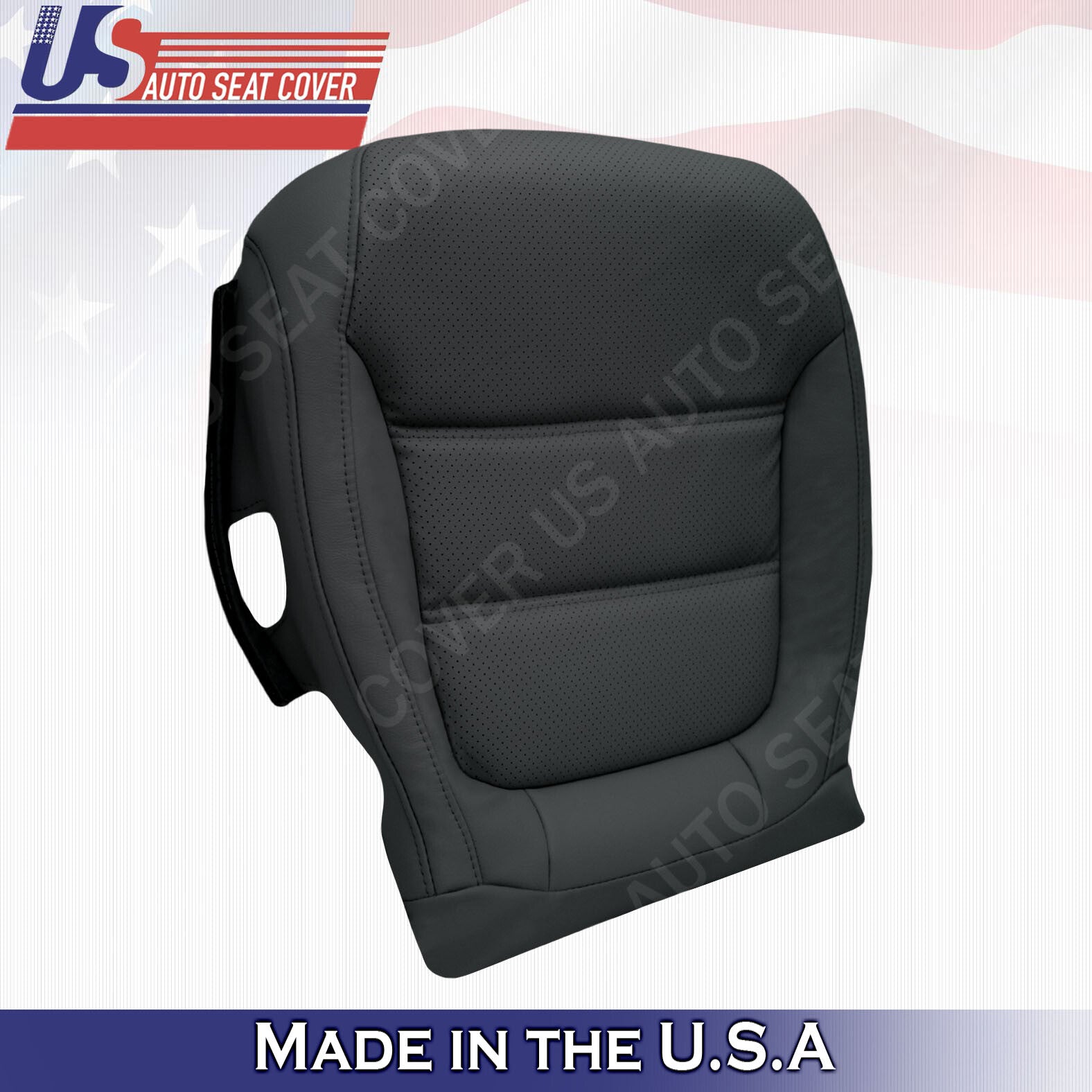 2011 to 2016 Volkswagen Jetta SE DRIVER Bottom Perforated Leather Cover Black