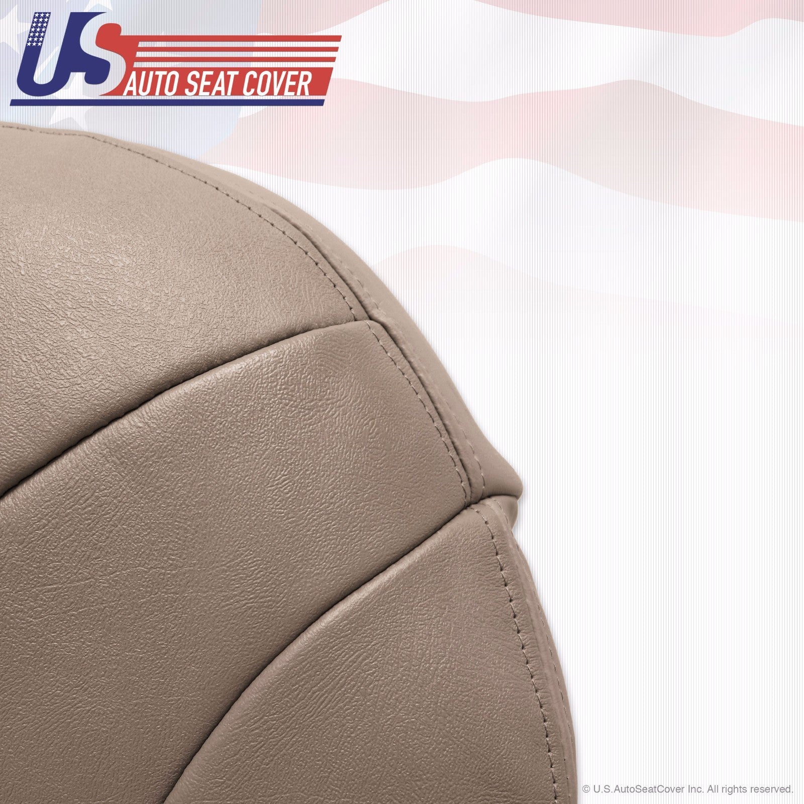 2002 GMC Sierra 3500 Passenger Side Bottom Leather Seat Cover Med Neutral Tan