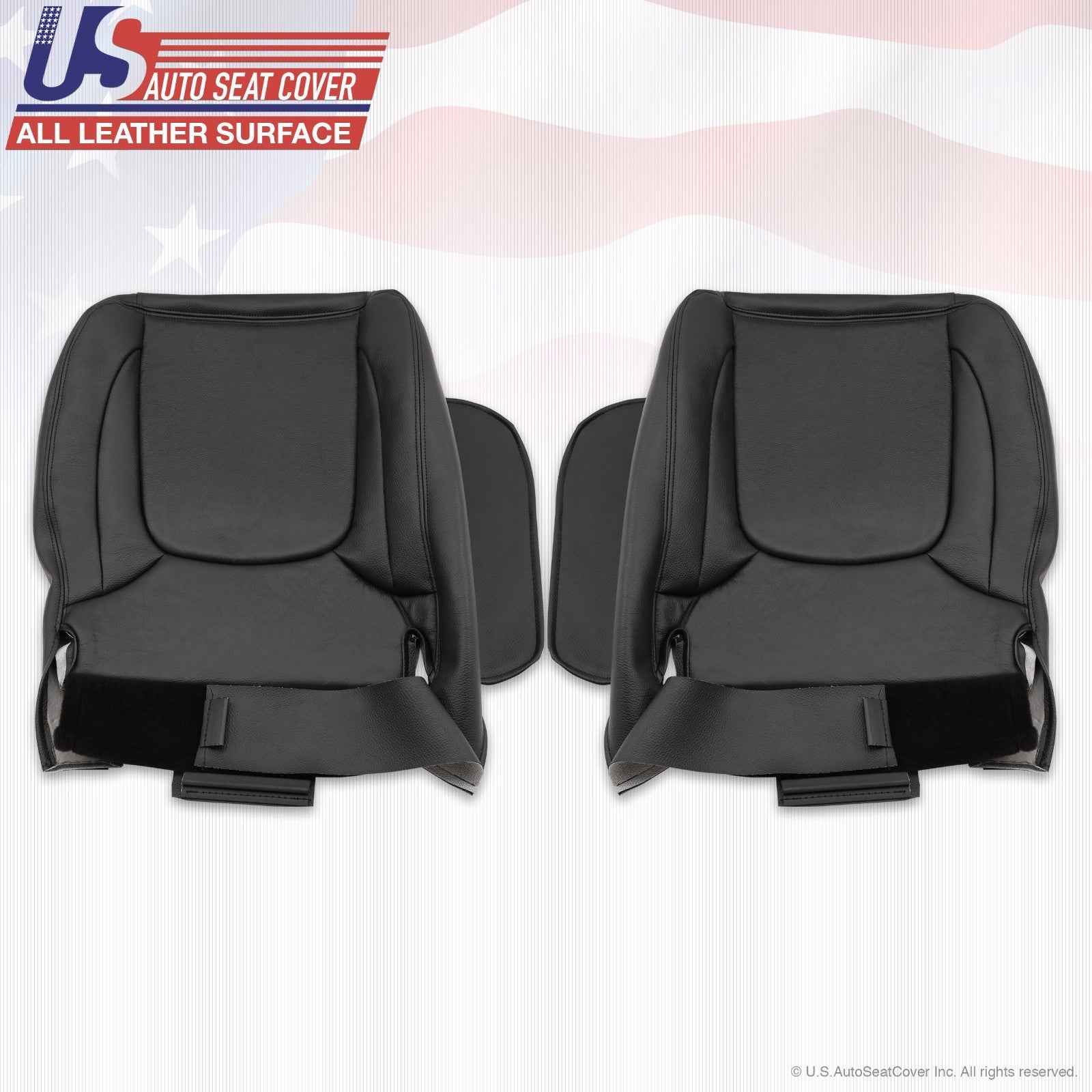 2004 FITS Dodge Ram Laramie 3500 Driver Passenger Bottom Leather Cover Dk Gray