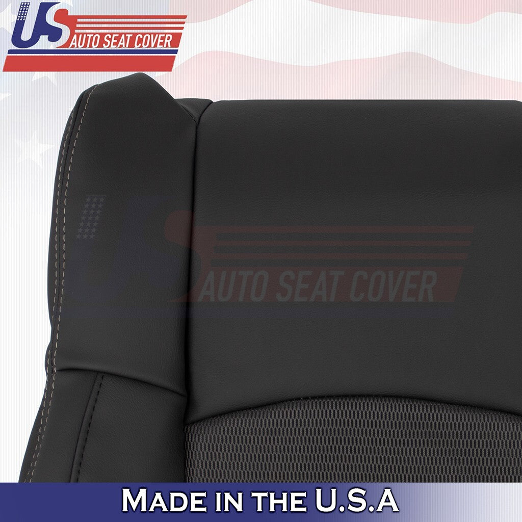 2011 2012 Fits Dodge Ram Sport Passenger Top Cloth/Vinyl Seat Cover Dark Gray