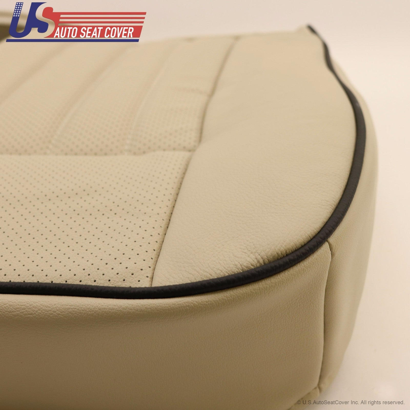 2003 2004 Fits Lincoln Navigator Driver Bottom Leather Seat Cover Parchment Tan