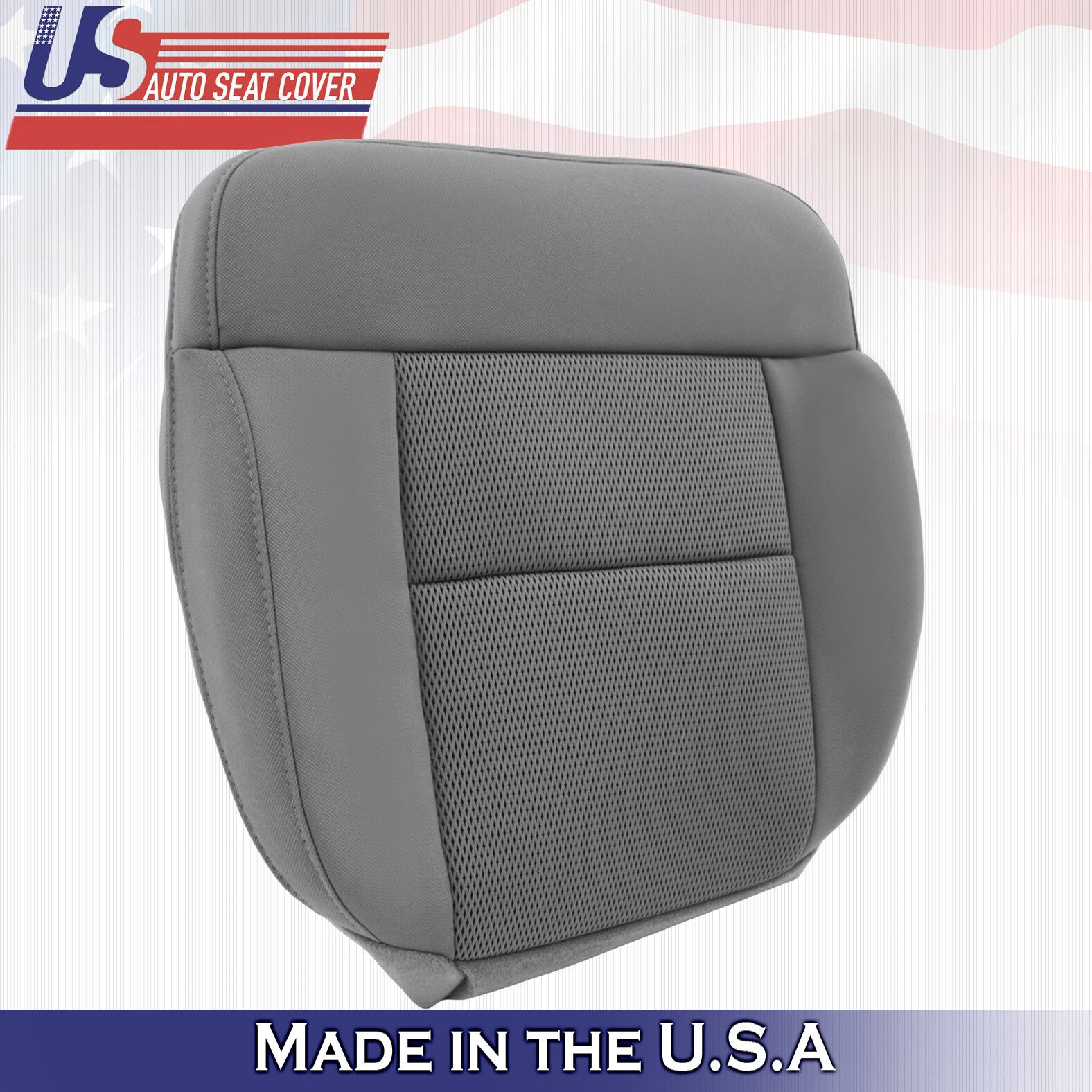2004 to 2006 Fits Ford F150 Driver Bottom Cloth Seat Replacement Cover Gray