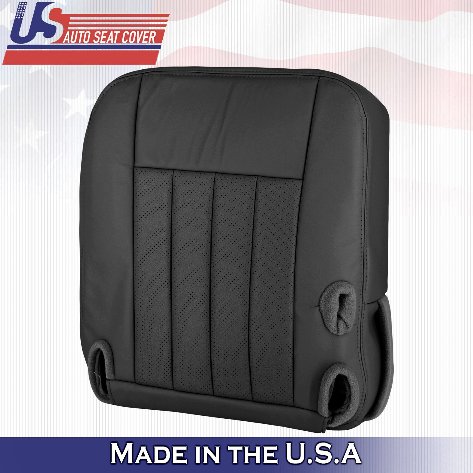 2003 to 2005 For Lincoln Town Car Signature Driver Bottom Leather Cover in Black