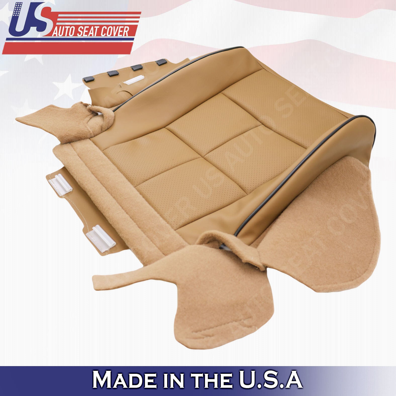 2011- 2014 Lincoln Navigator Driver Bottom Synthetic Leather Seat Cover TAN