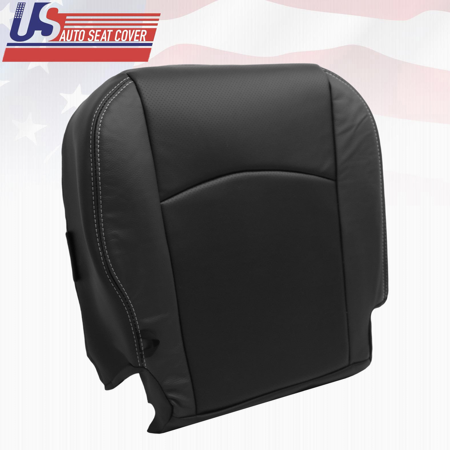 For Dodge 2012 Ram 5500 4500 Laramie Passenger Bottom Perf Leather Cover BLACK