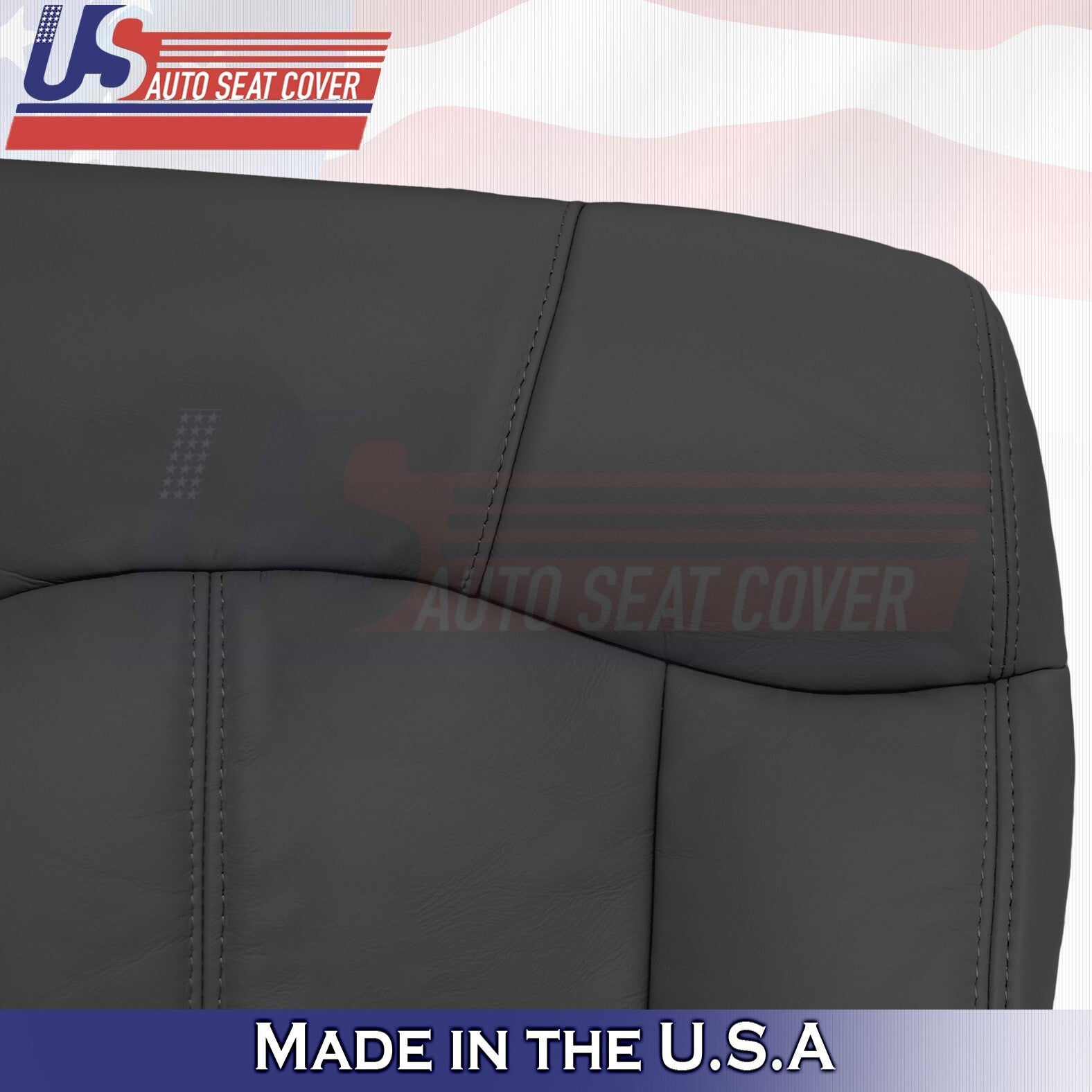 1999-2002 Fits Chevy Tahoe Rear Driver Top&Center Console Leather Cover Graphite