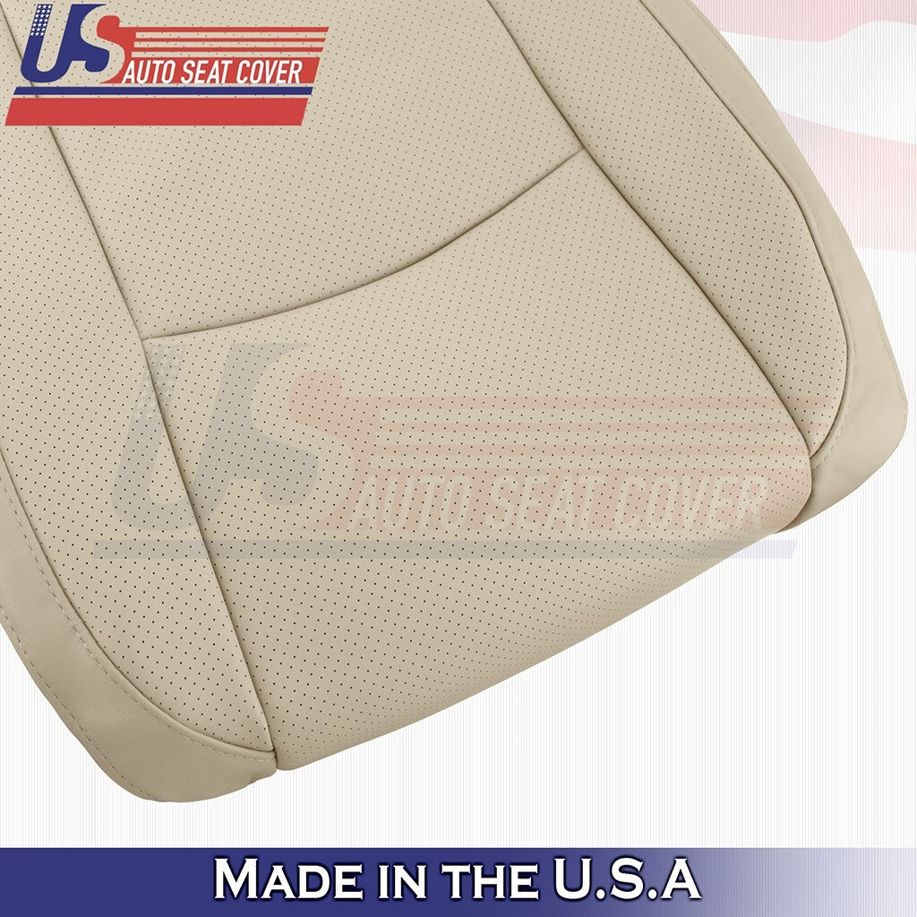 2003 to 2009 For Lexus RX350 Front Set Tops&Bottoms Synth Leather Perf Cover Tan