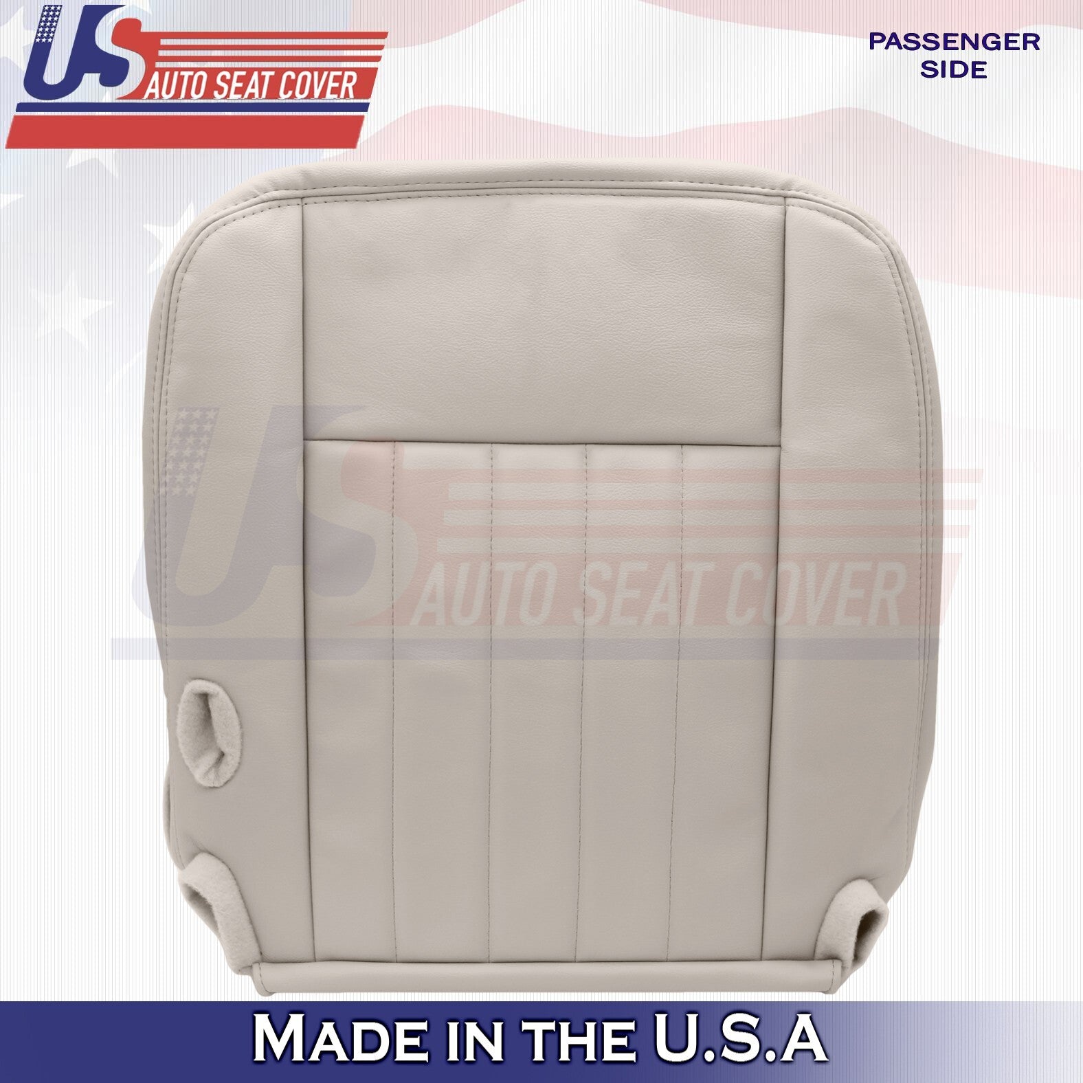 2003 to 2005 Fits Lincoln Town Car Front Set Bottoms &Tops Leather Cover Tan