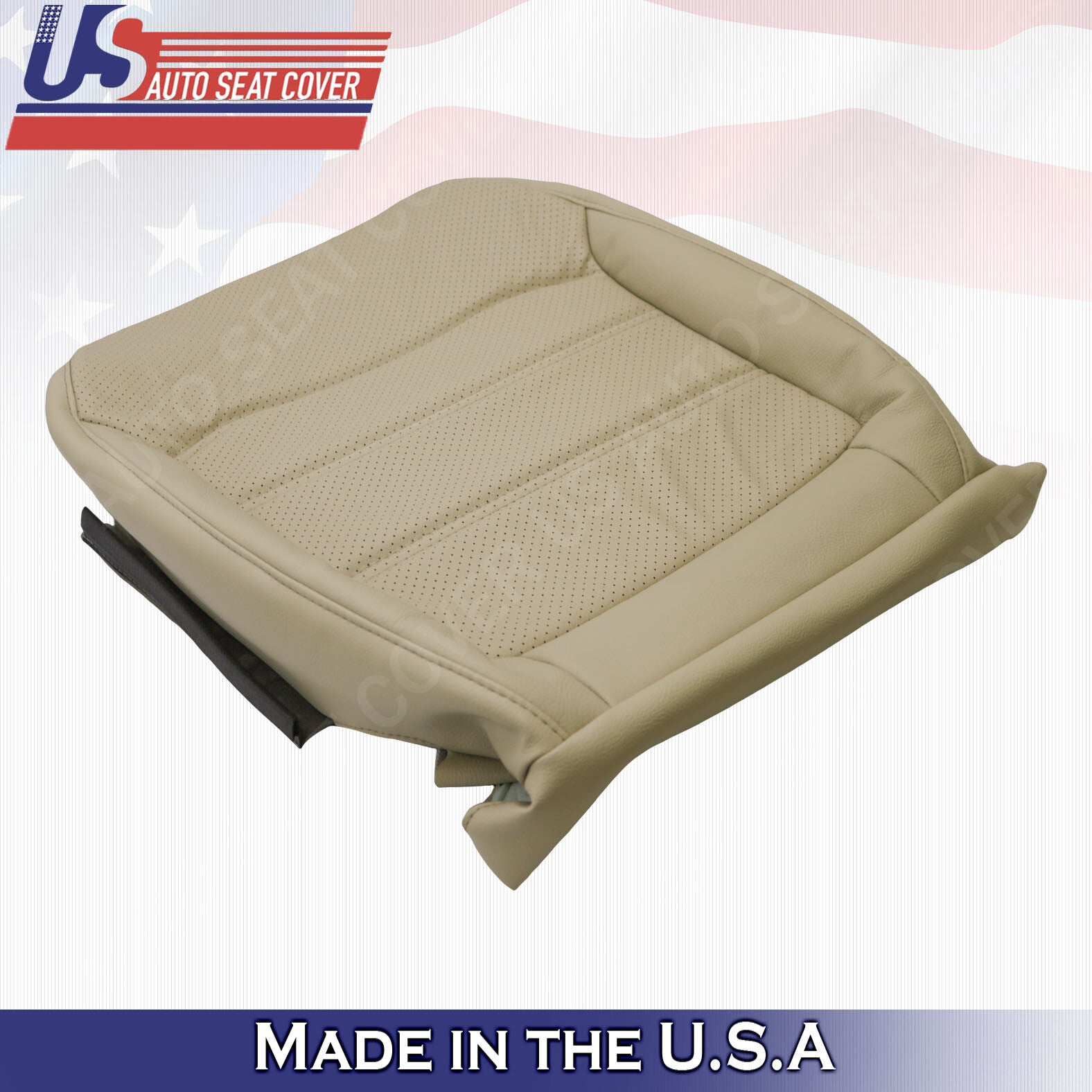 2012 to 2020 Fits For Volkswagen Passat PASSENGER Bottom Leather Seat Covers Tan