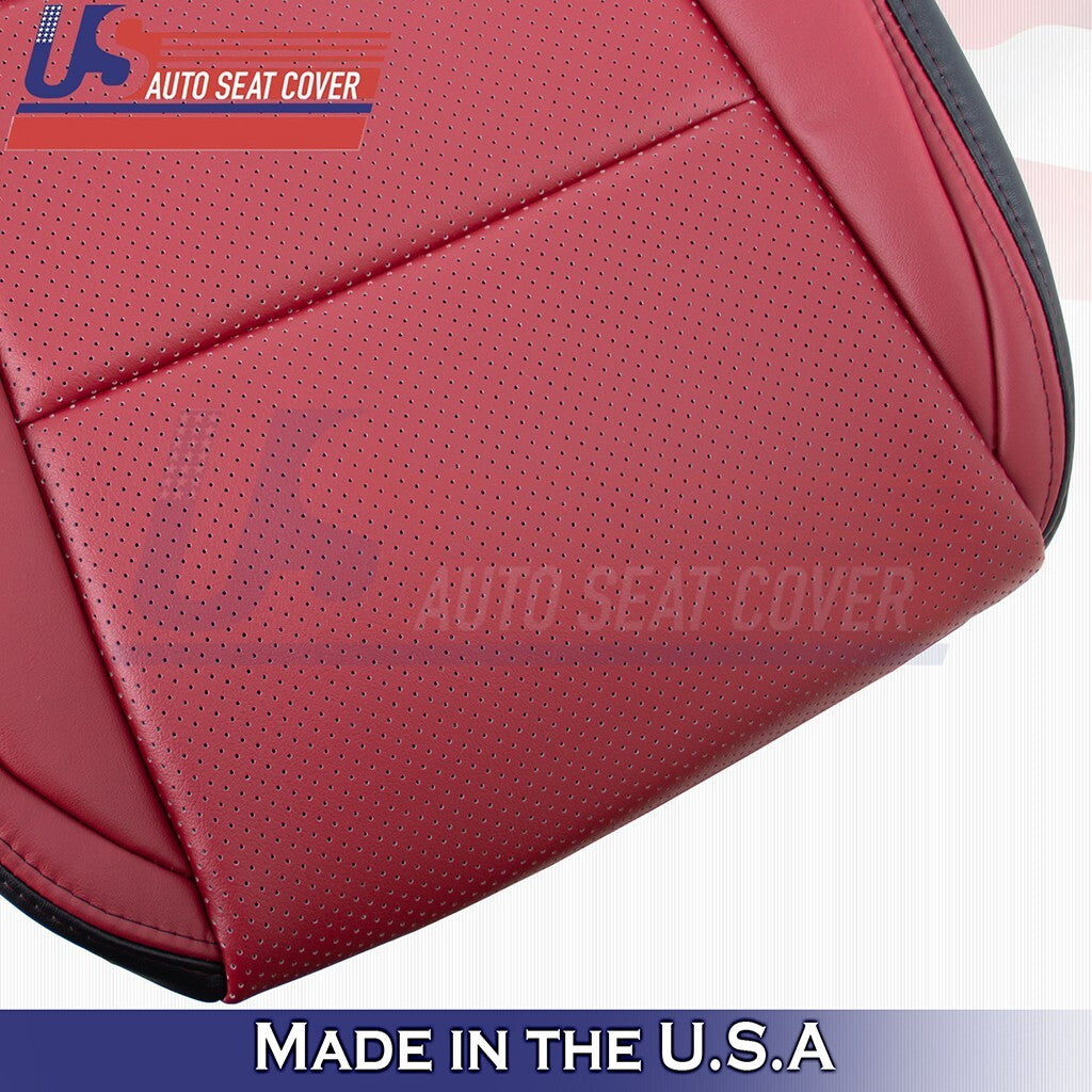 2020 Fit Lexus GS350 F-Sport Passenger Top & Bottom Leather Seat Cover Red