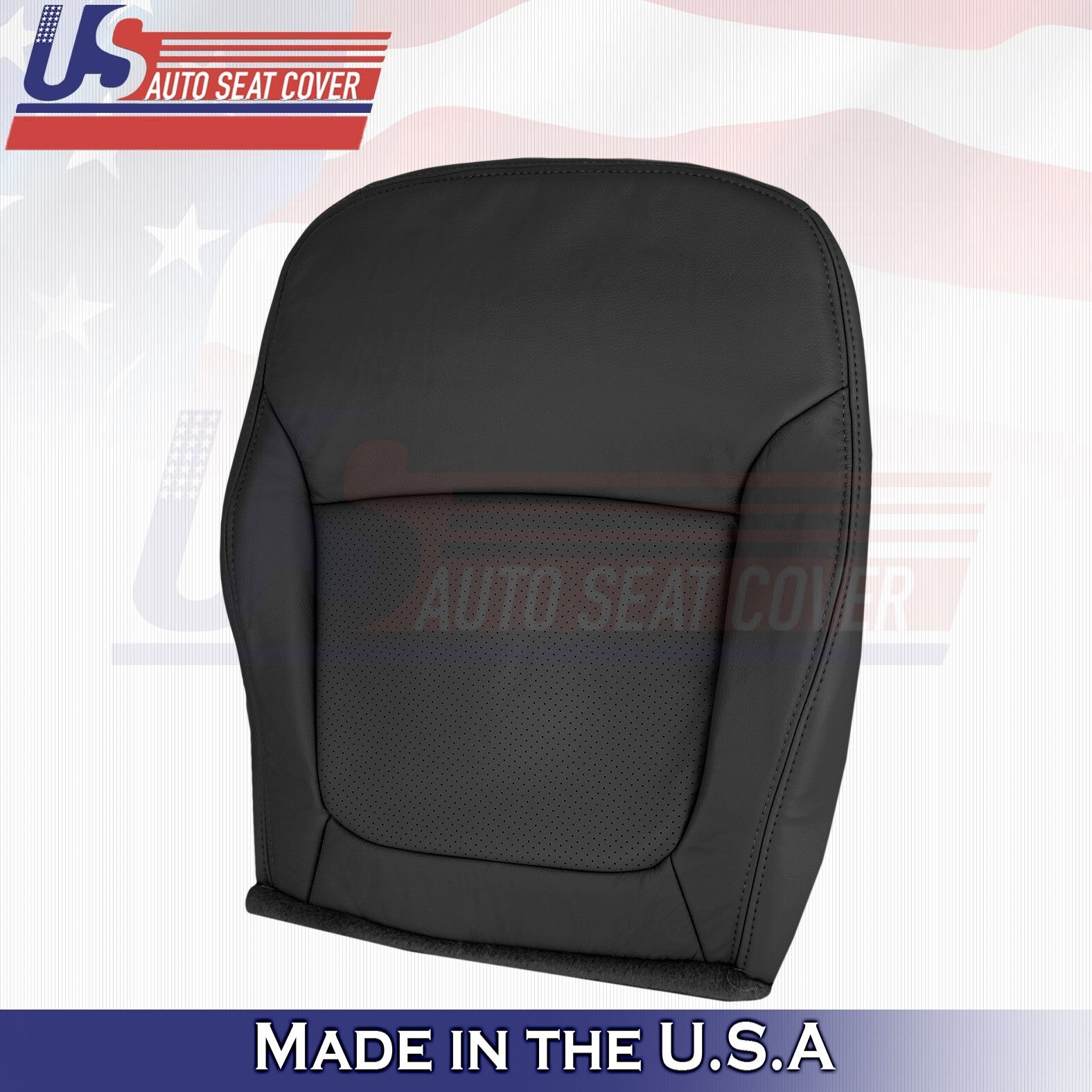 2002 2003 Fits Acura TL Type S Front Driver Bottom Leather Seat Cover Black