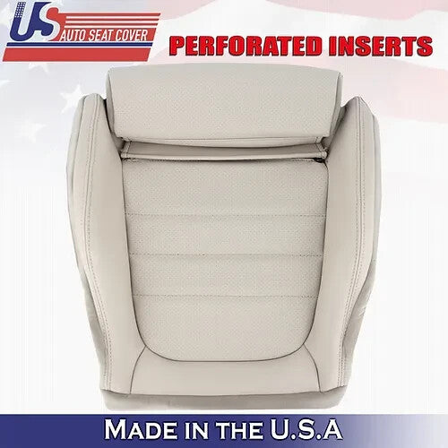 2015 to 2023 For Mercedes Benz C300 Driver Bottom Vinyl Seat Cover Silk Beige