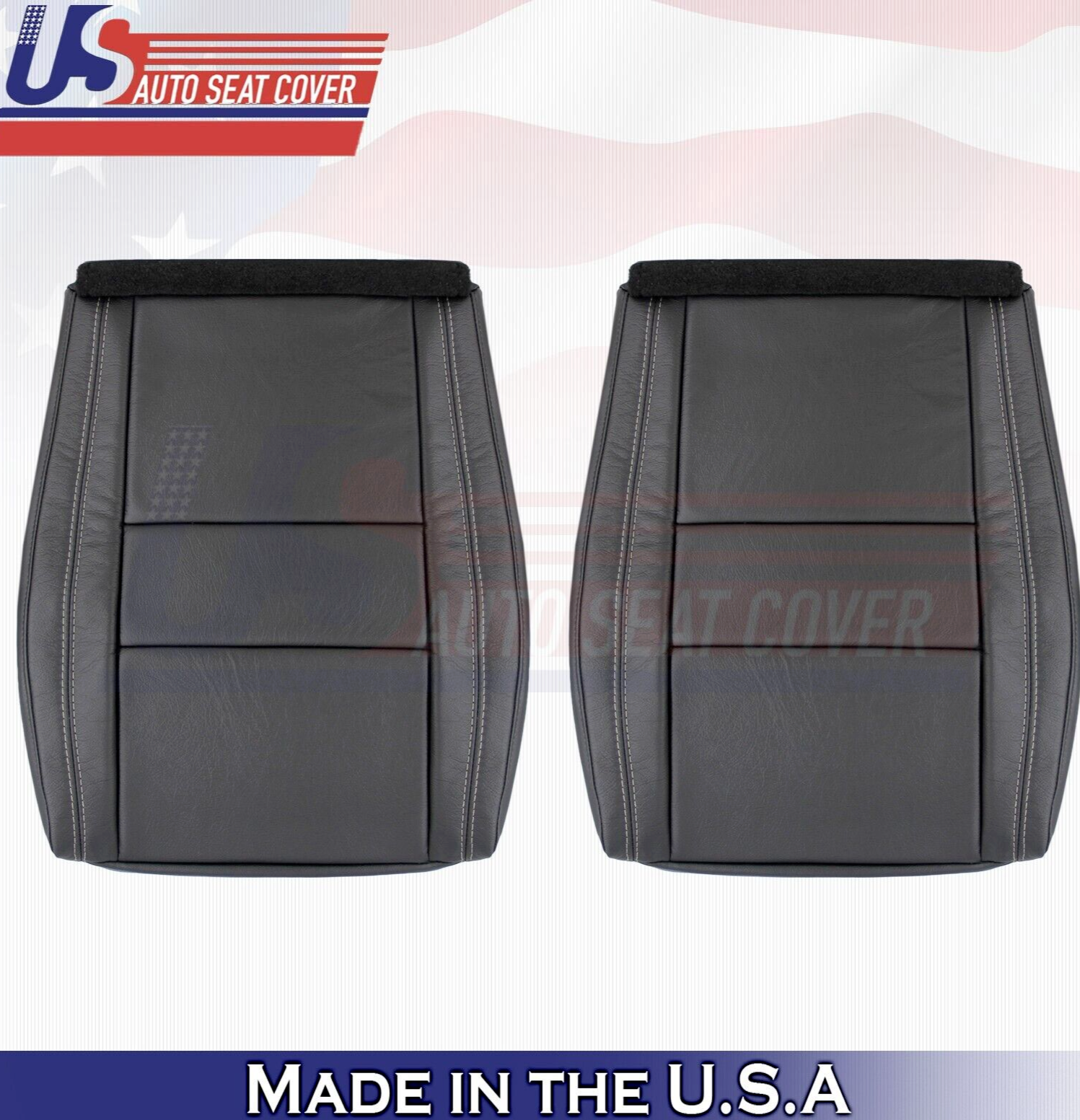 2018 For Jeep Grand Cherokee Limited Driver Passenger Bottom Leather Covers BLK