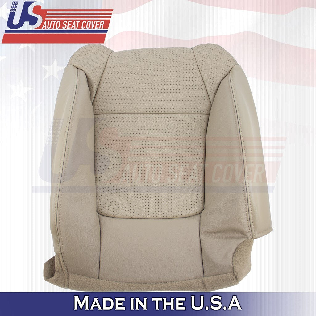 2001 to 2003 For Acura CL Type-S Driver Top&Bottom Leather Vinyl Perf Cover Tan