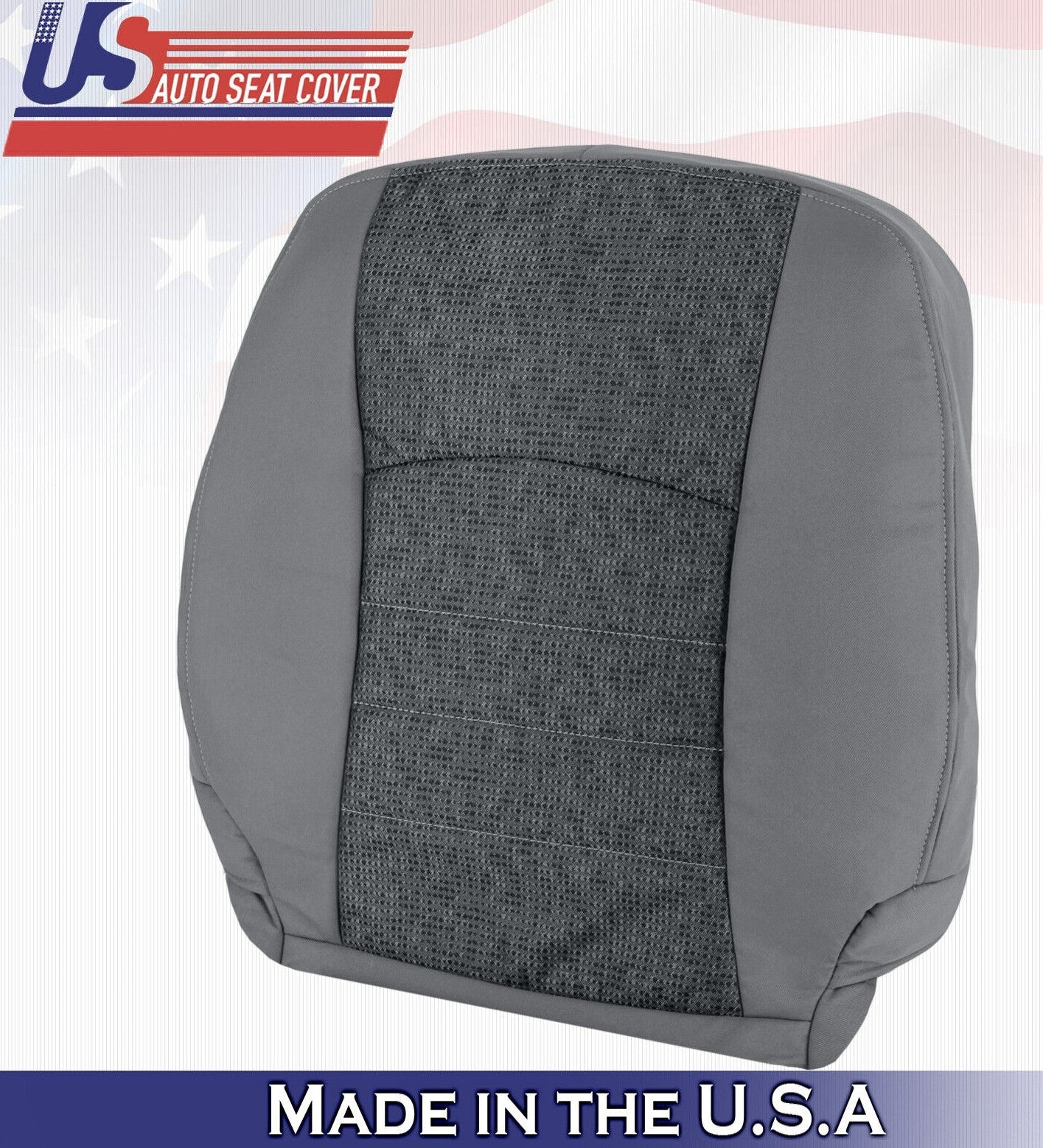 2015 2016 For Dodge Ram 1500 2500 3500 SLT Passenger Top Cloth Seat Cover Gray