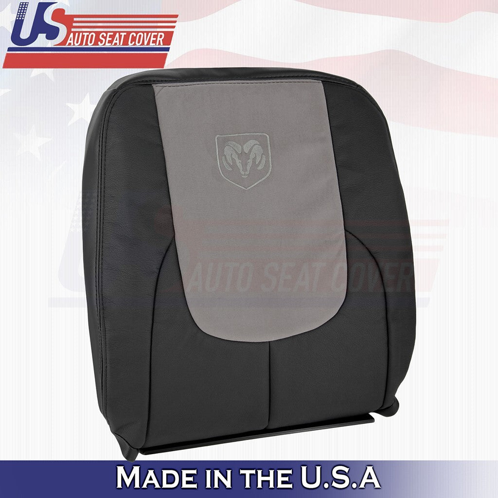 2002 2003 FITS Dodge Ram 2500 Laramie Driver Top Leather/Suede Cover Black