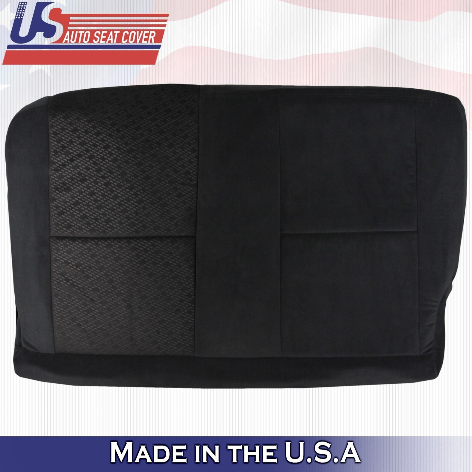 2007 2008 2009 For GMC Sierra 1500 2500 3500 Rear Top & Bottom Cloth Covers BLK