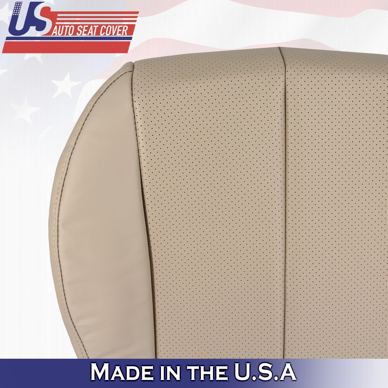 1999 to 2003 For Toyota Camry Solara Passenger Bottom Leather Seat Cover Tan