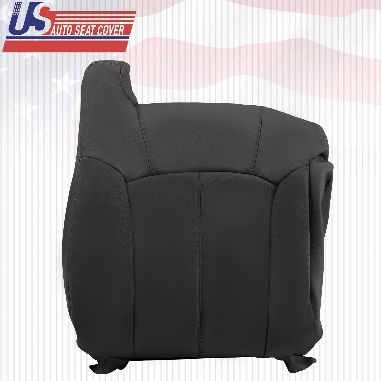 1999 2000 2001 2002 Chevy Passenger Top Lean Back Leather Seat Cover in Graphite