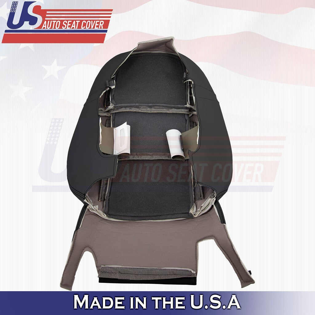 2013 to 2020 Fits Lexus GS350 F-Sport Driver &Passenger Tops Leather Cover Black