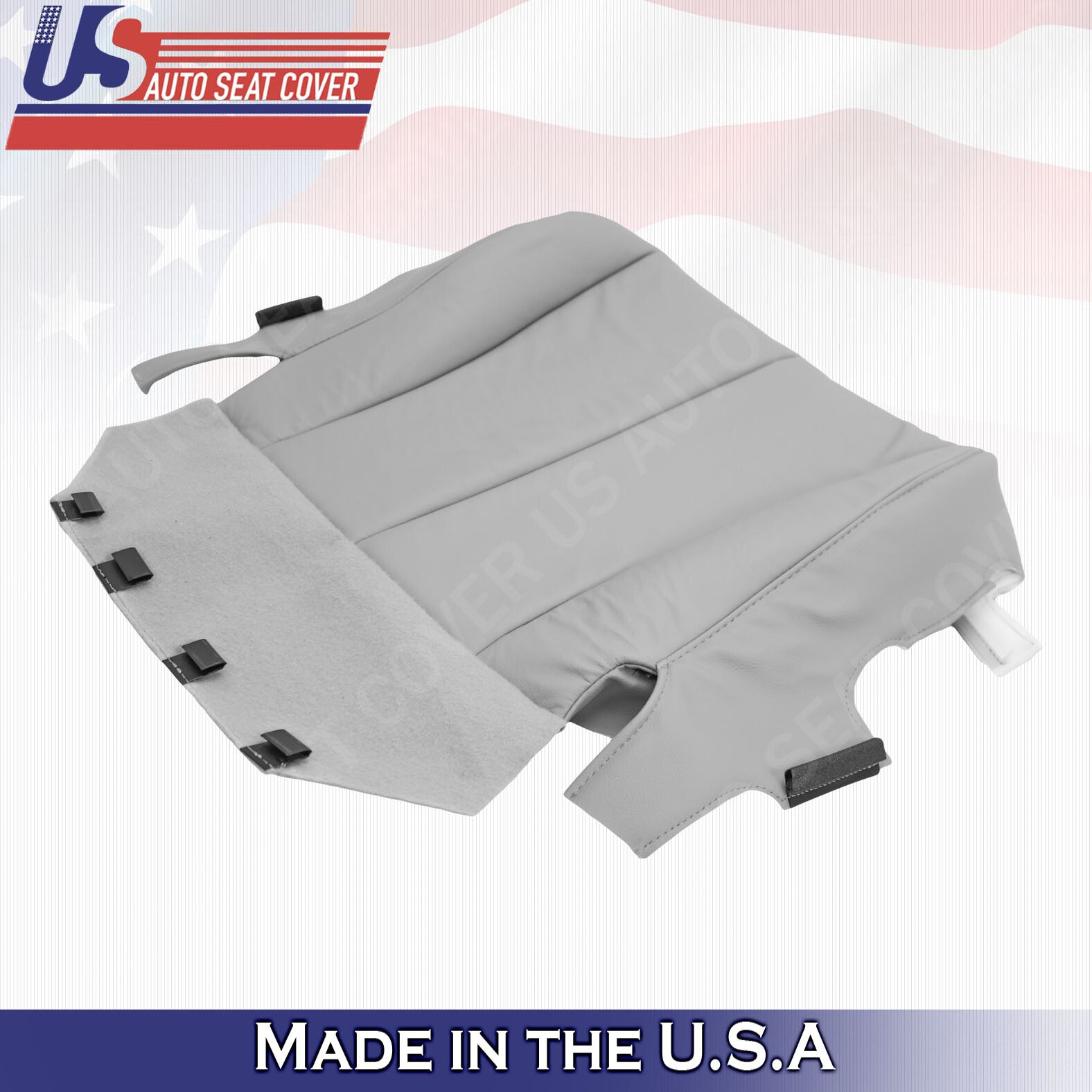 2007 to 2011 For Toyota Camry Driver Side Bottom Leather Seat Cover in Gray