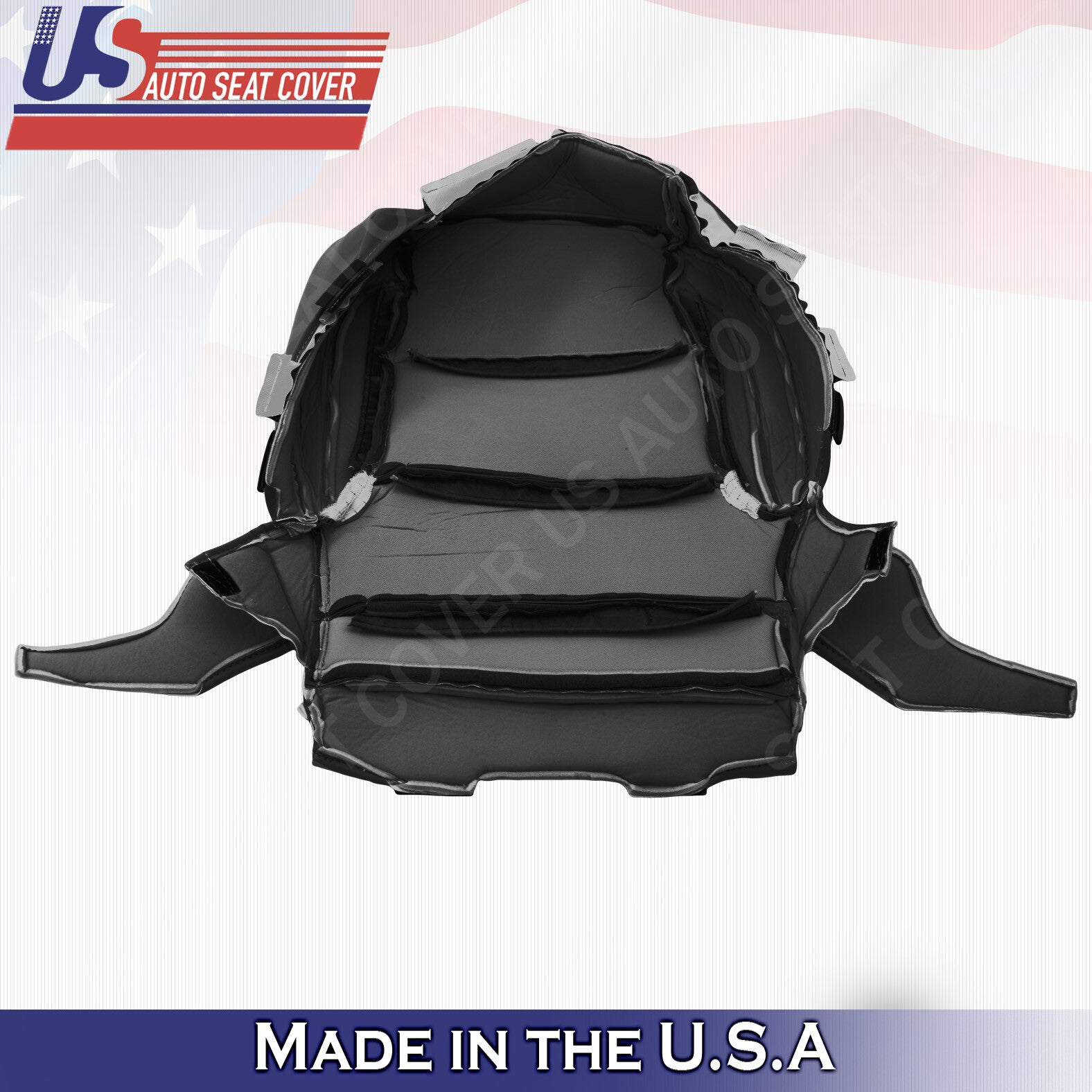 2015-2018 Chevy/GMC Tahoe, Suburban, Driver Bottom Leather Seat Cover Black