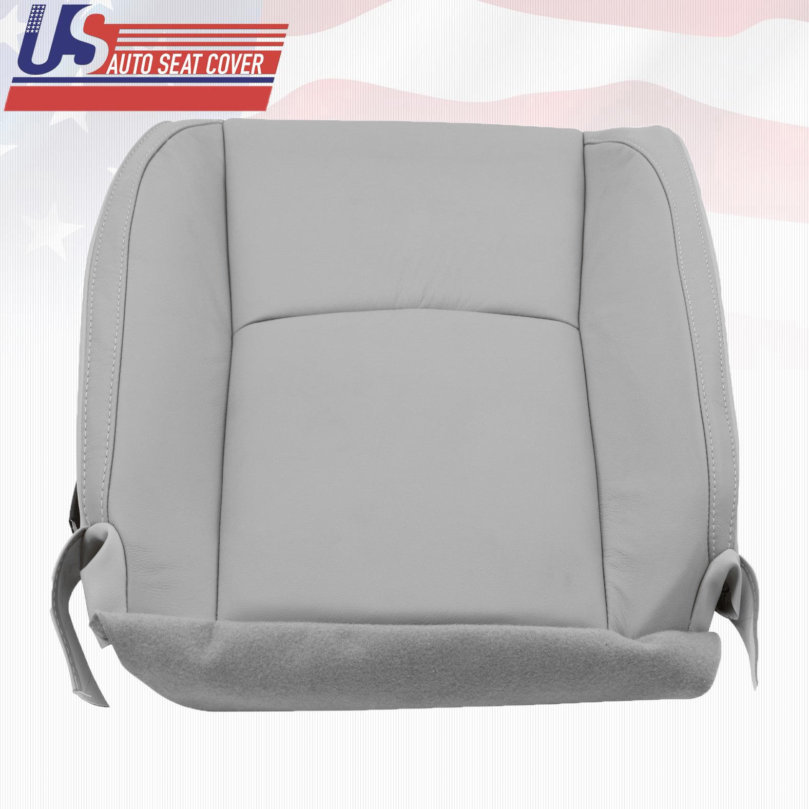 Fits 2004 - 2009 Lexus RX330 Driver & Passenger Bottom Seat Cover Gray Leather