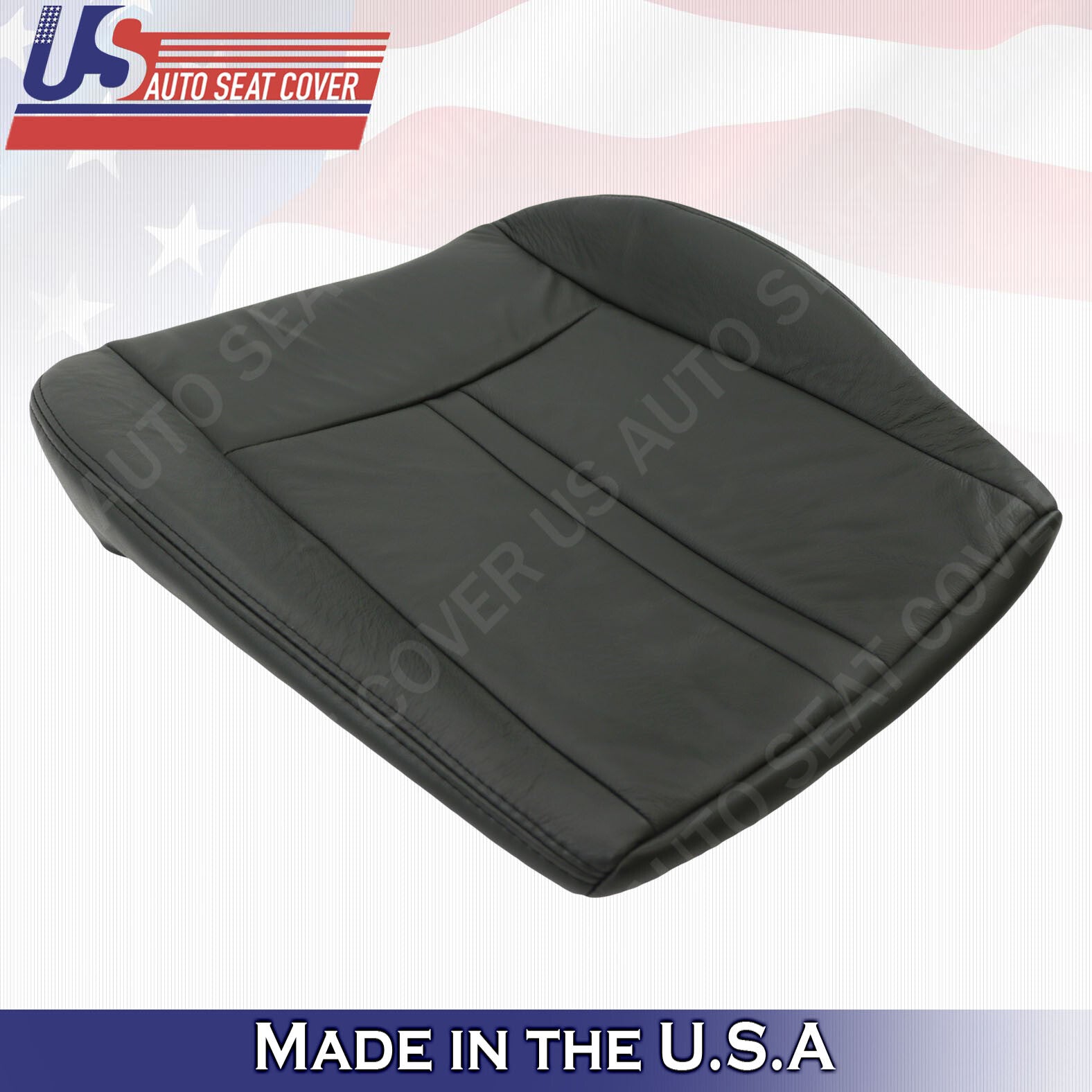 2005 2006 2007 Fits Jeep Grand Cherokee Driver Bottom Leather Seat Cover Black