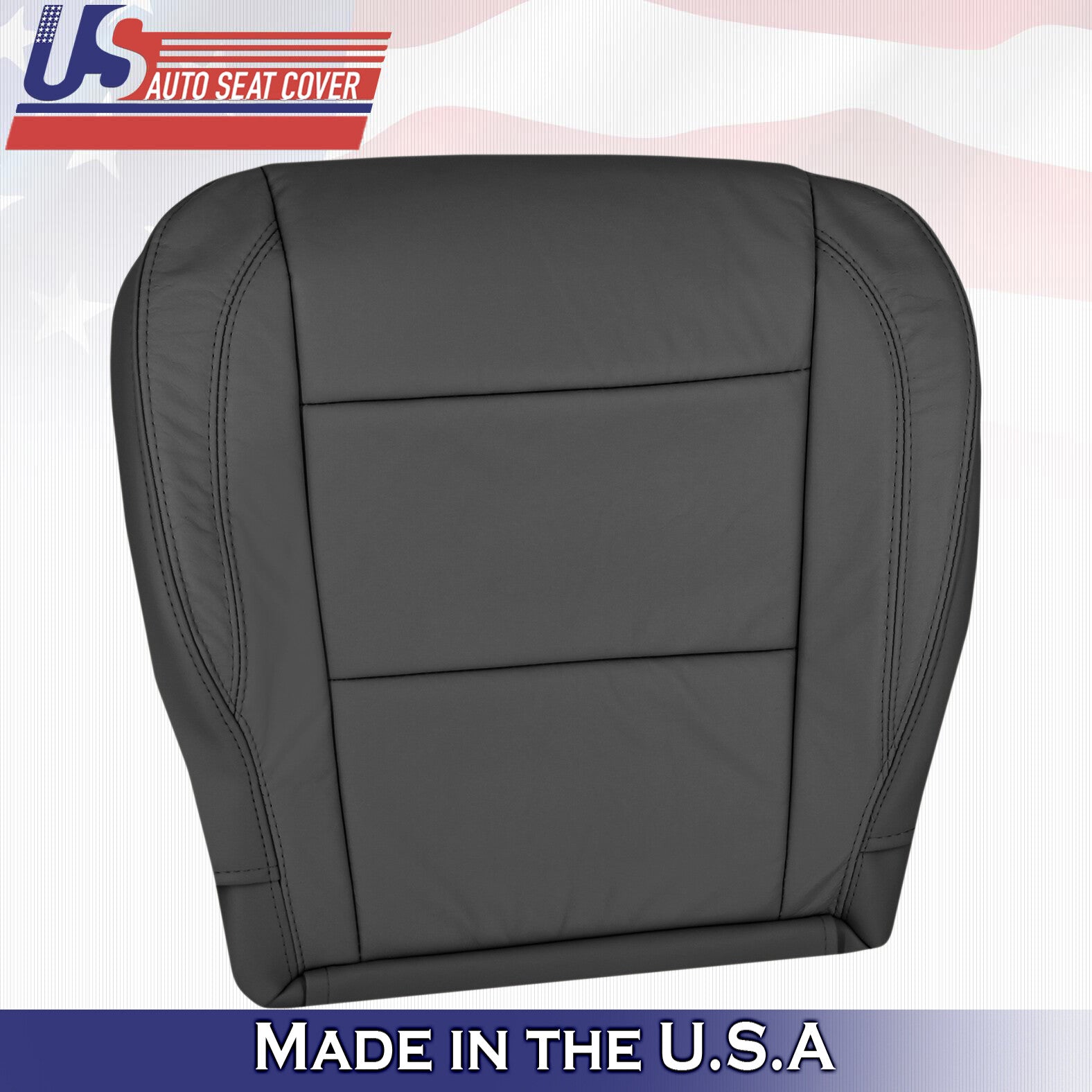 2004 - 2010 For Infinity QX56 Passenger Side Bottom Leather Seat Cover in Black