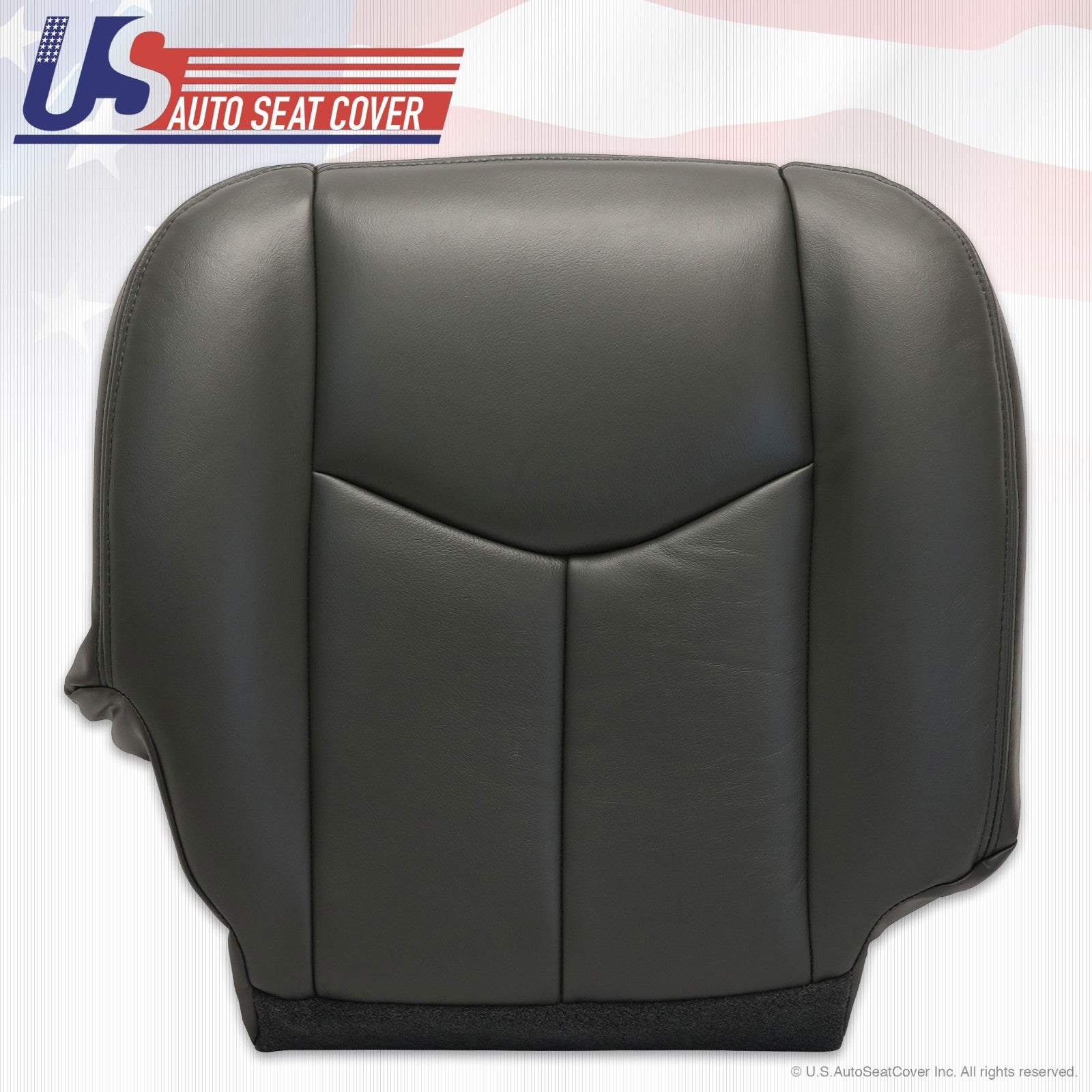 2003 To 06 GMC Sierra 1500 2500 3500 HD Upholstery leather seat-cover Dark-Gray