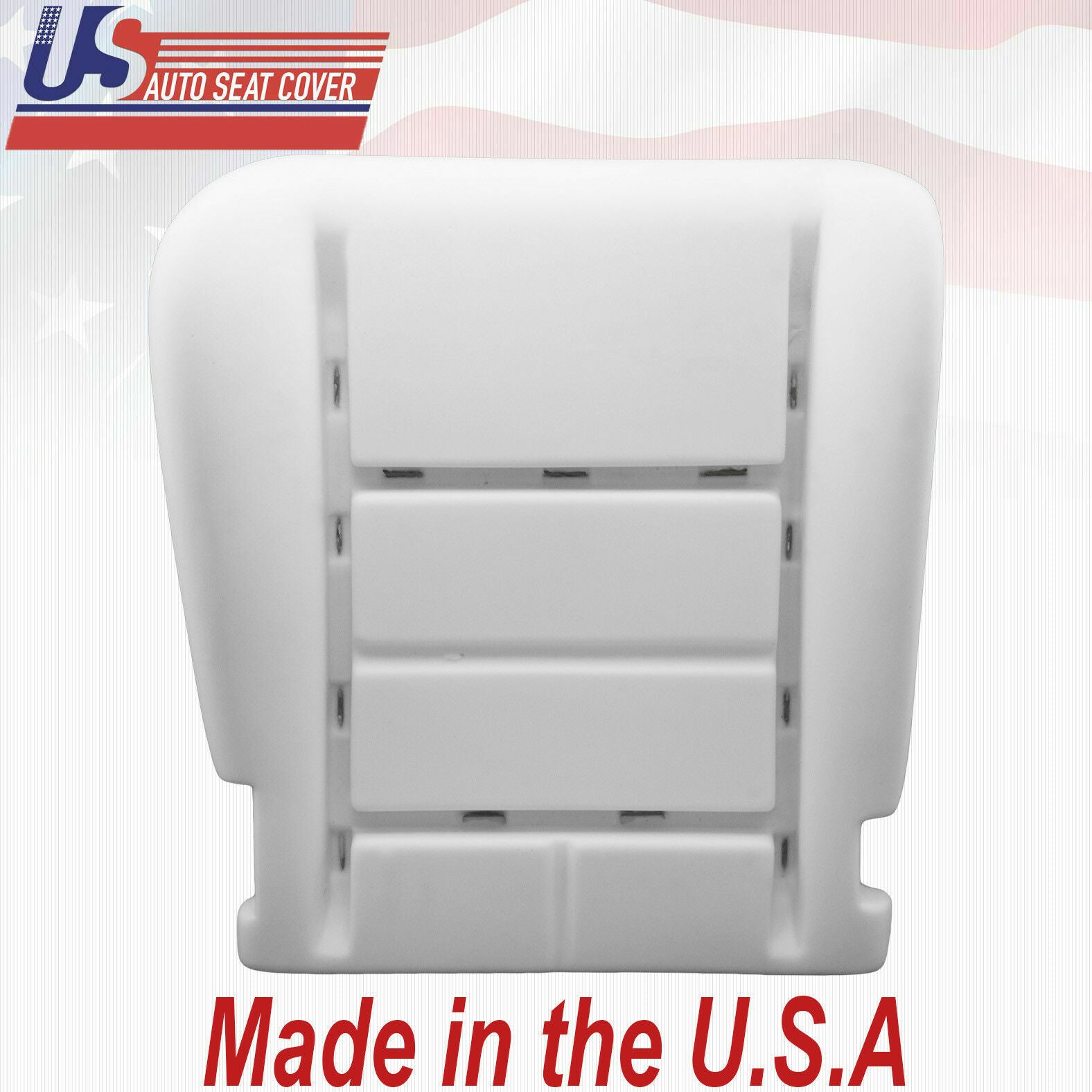 08'-09'-10' Ford F250 Driver Bottom Leather Seat Cover and Foam Seat Cushion-Blk