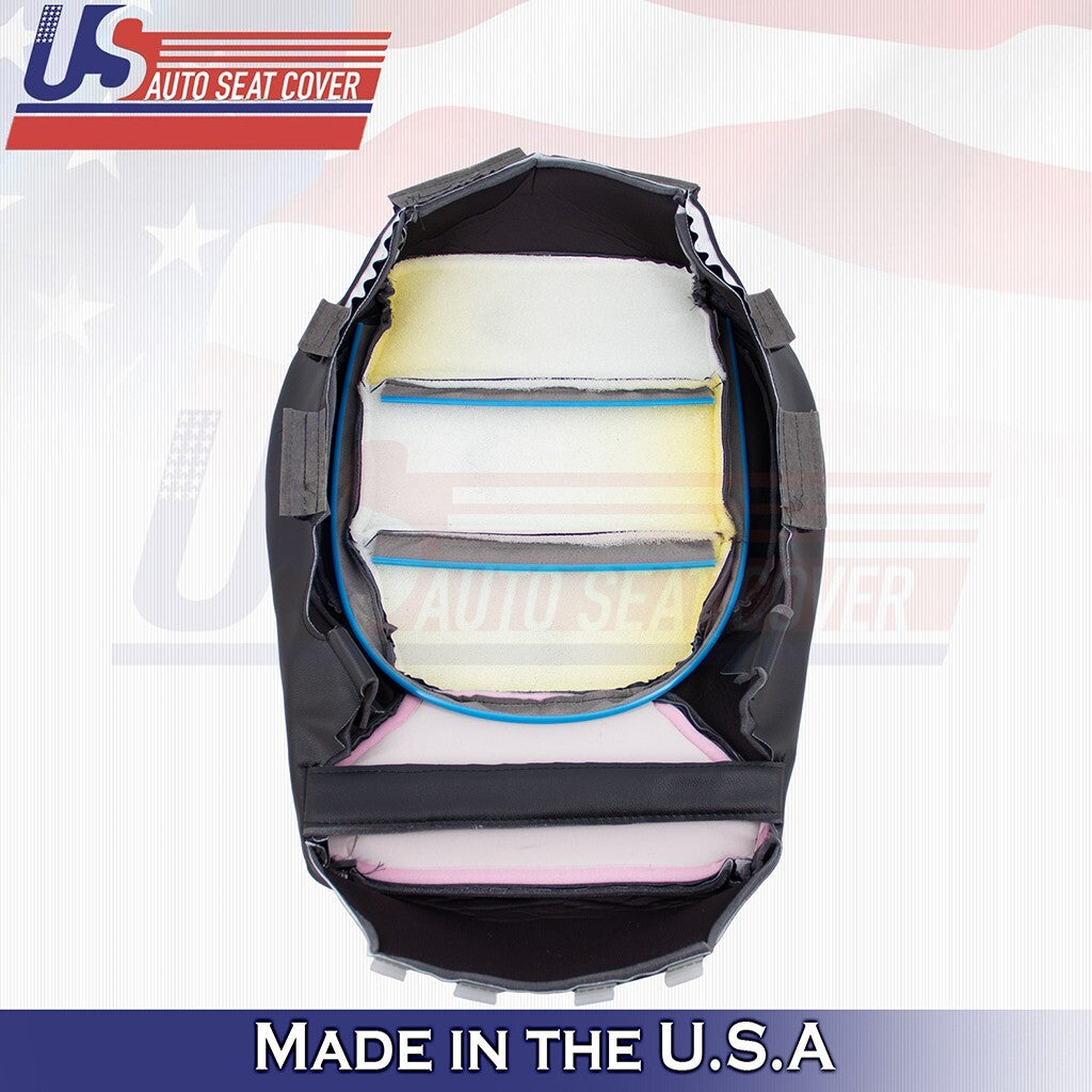 2019 to 2023 For Chevy Silverado SLT Passenger Bottom Perf Leather Cover Black