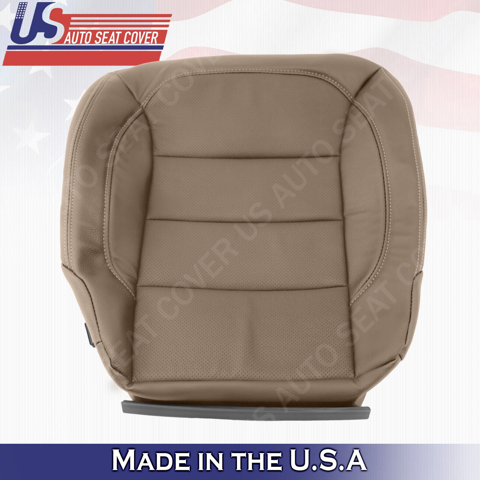 For Mercedes-Benz ML350 Tan DRIVER Bottom Perf. Leather Cover 2012 13 2014 2015