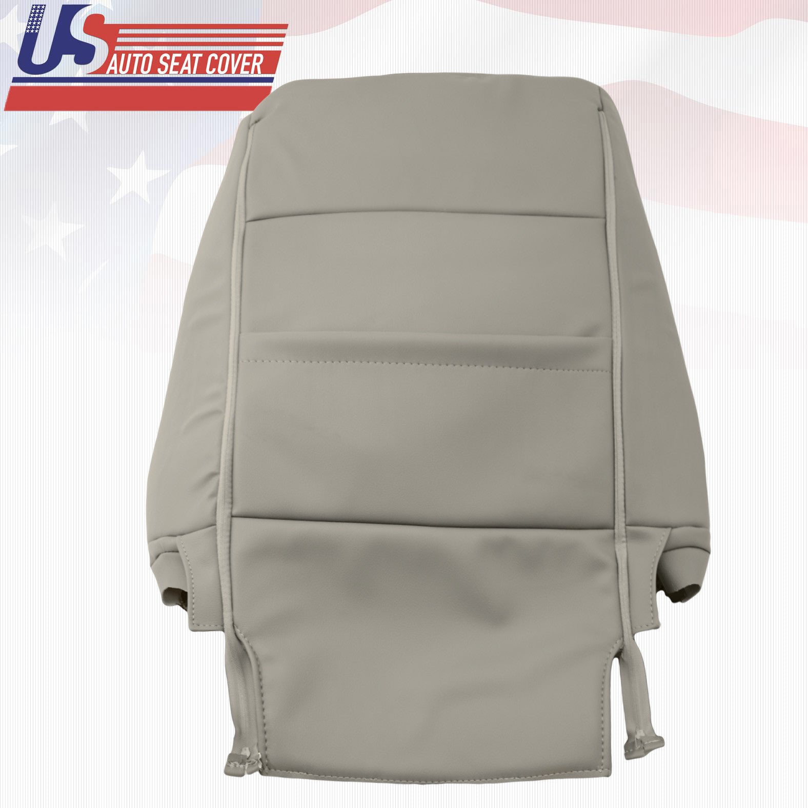 Passenger Upper top Backrest Leather Seat Cover Gray For 2004-06 TOYOTA SEQUOIA