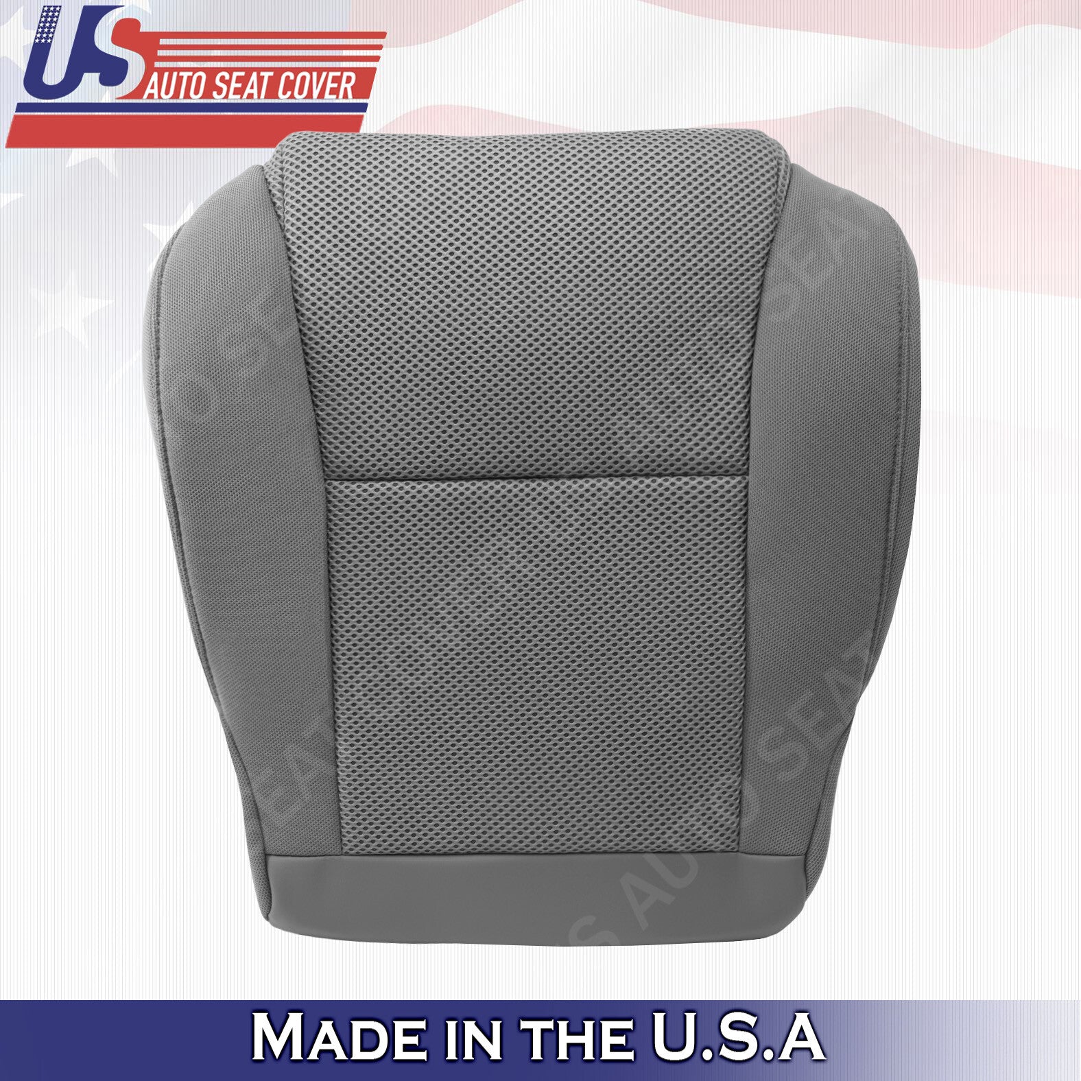 Driver & Passenger Bottom CLOTH Seat Cover GRAY For 2005 to 2008 Toyota Tacoma