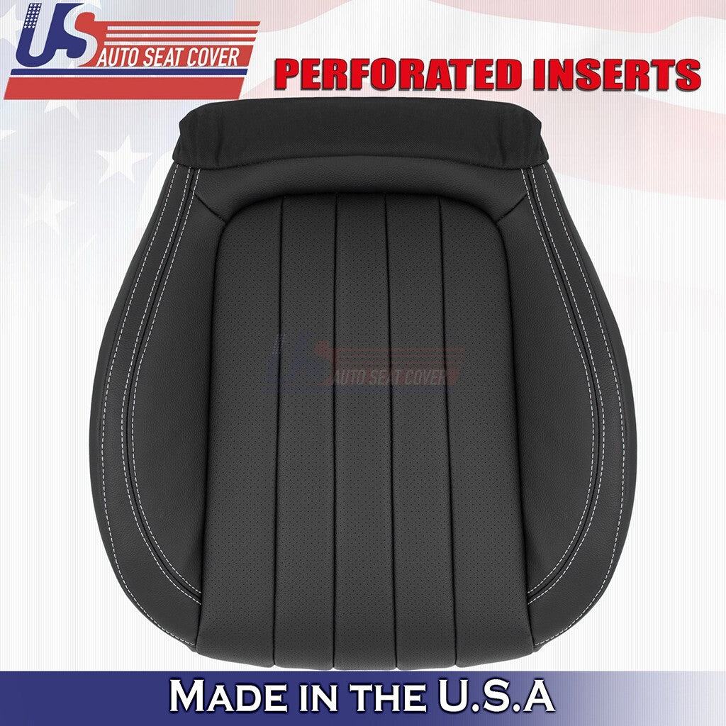 2017 to 2020 For Mercedes Benz Front Bottoms x2 Synthetic Leather Cover BLK