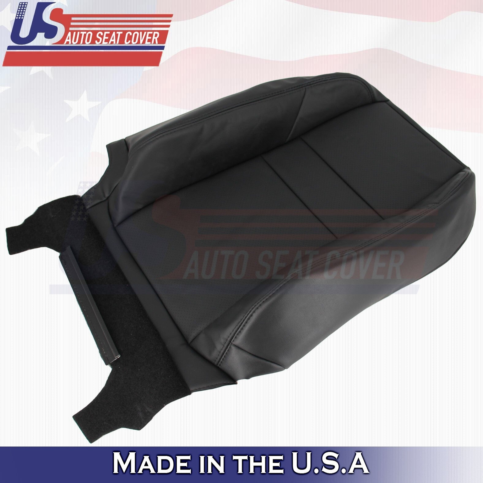 2004 to 2008 For Acura TSX Driver Bottom & Top Perforated Leather Covers Black