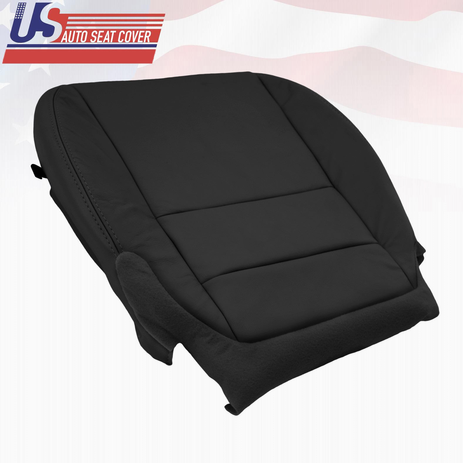 Fits 2007 2008 Acura MDX Driver Bottom Genuine Leather Seat Cushion Cover Blk