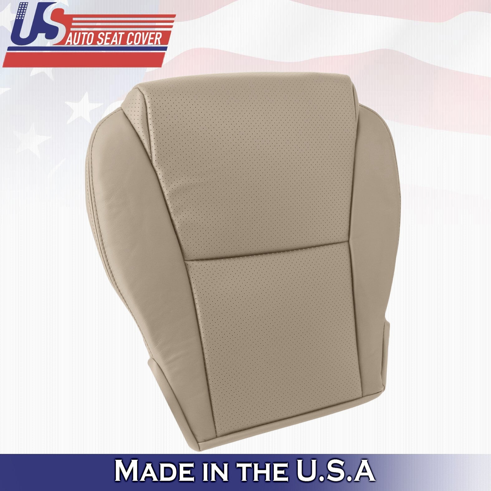 2004 For Toyota Solara Convertible Driver & Passenger Bottom Leather Covers Tan